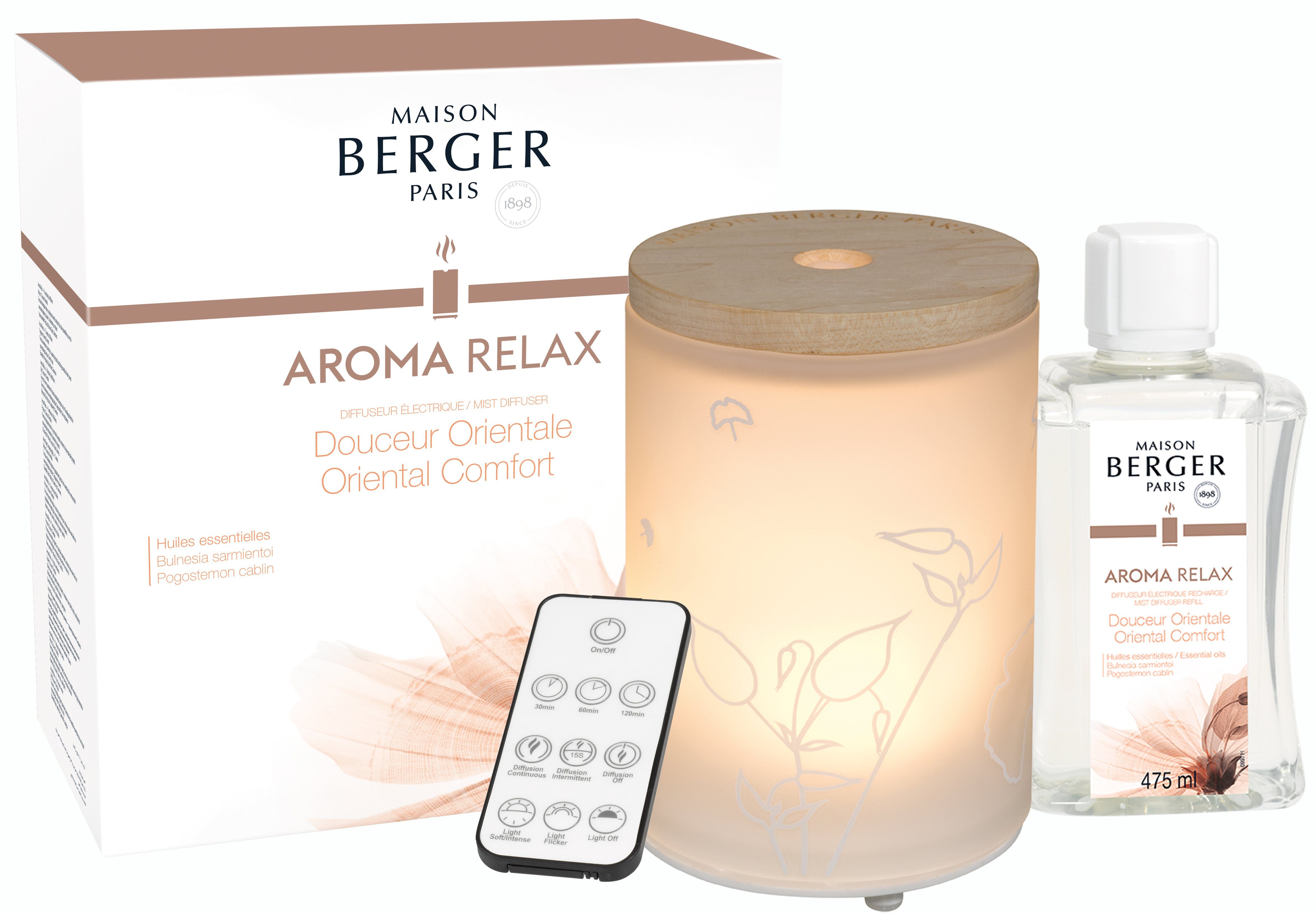 MAISON BERGER PARIS Duftlampe Elektrischer Aroma Diffuser Aroma Relax | Duftlampen