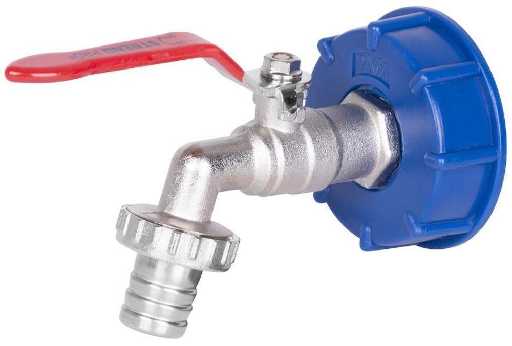 Bewässerungssystem Set, Ventil 3/4"-1", Kunststoff Reduzierung, Abfluss, für IBC-Tank