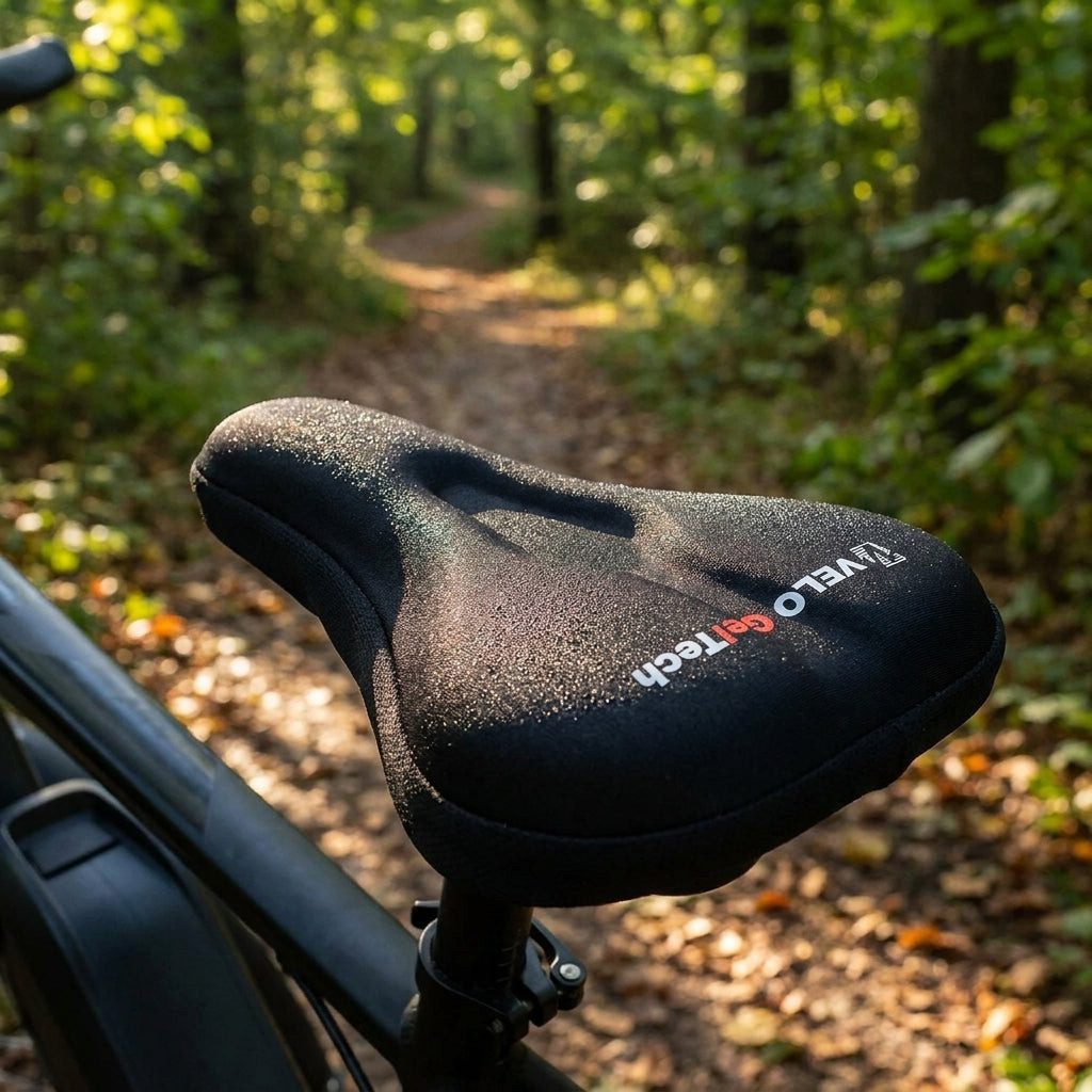 Velo Fahrradsattel VELO, Sattelüberzug, Gel, breite Ausführung, MTB-/Touringsättel, Maße