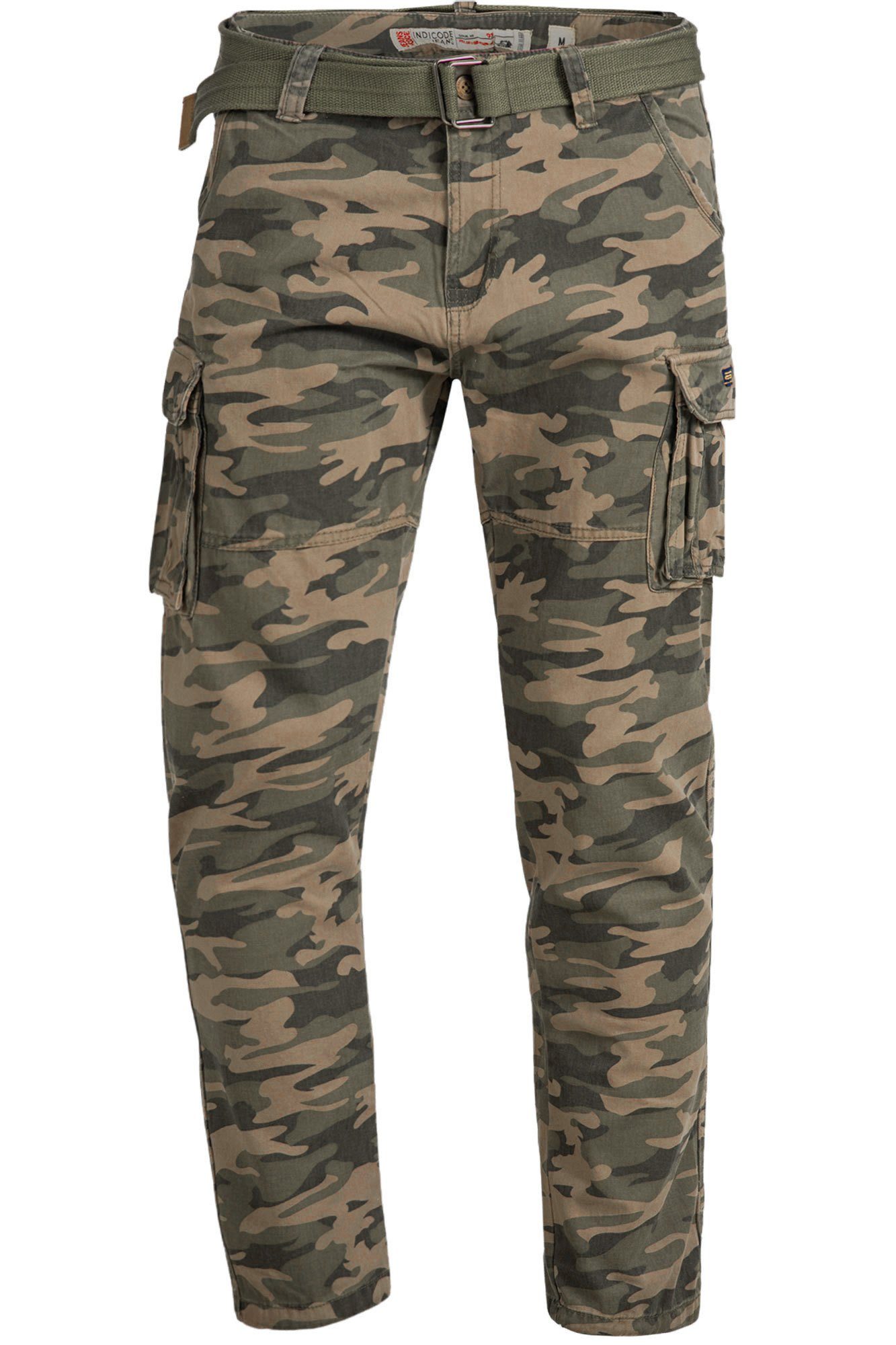 Indicode Cargohose Herren William Cargo Hose Herrenhose mit 7 Taschen, inkl günstig online kaufen