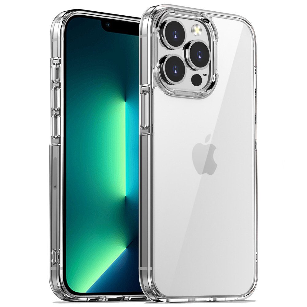 FITSU Handyhülle Handyhülle für Apple iPhone 13 Pro Transparent, Ultraklare Handyhülle transparentes Slim Case mit Eckenschutz