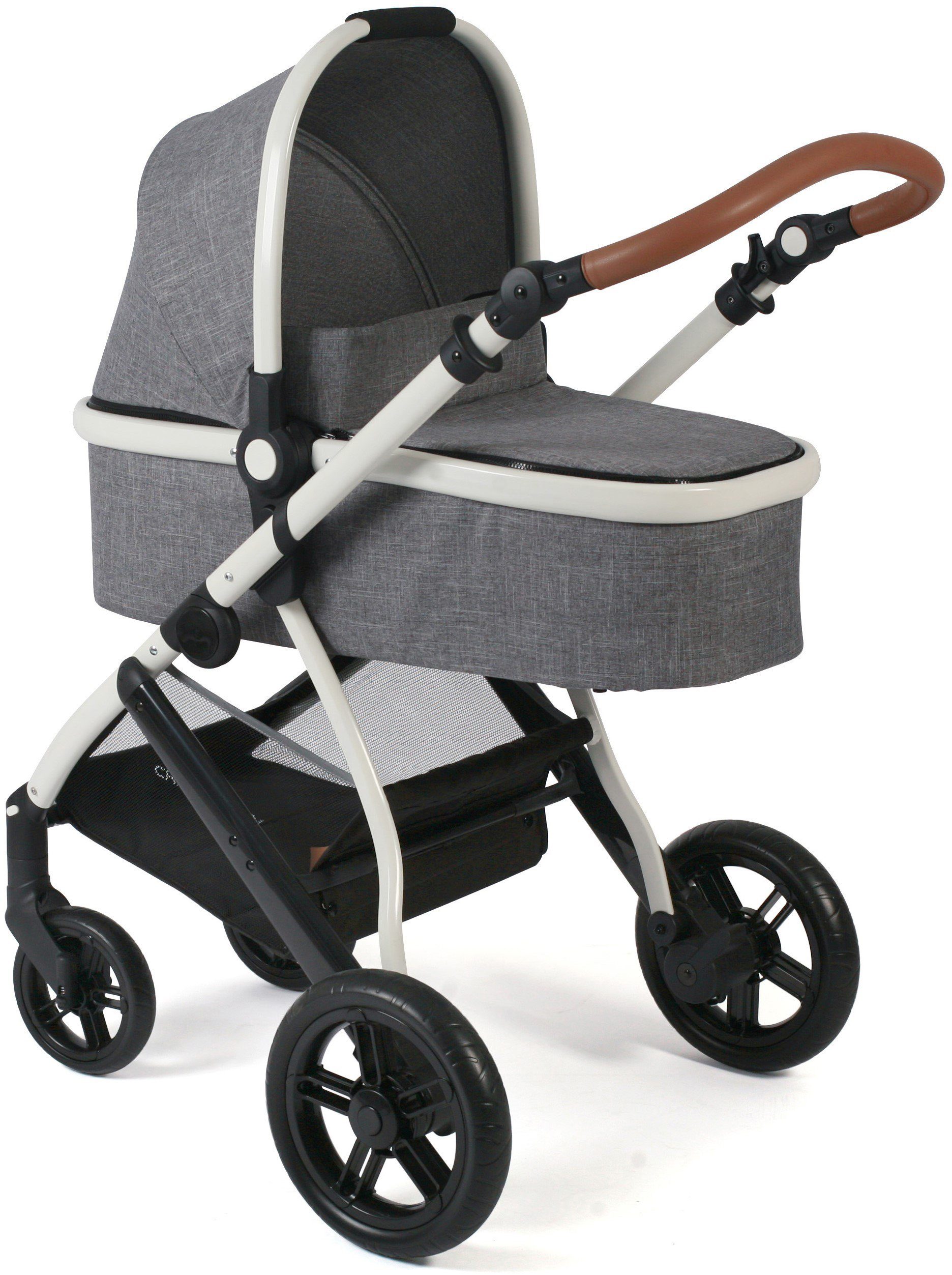 Kinderwagen Grau, Melange ; CHIC4BABY Torre, Kombi-Kinderwagen