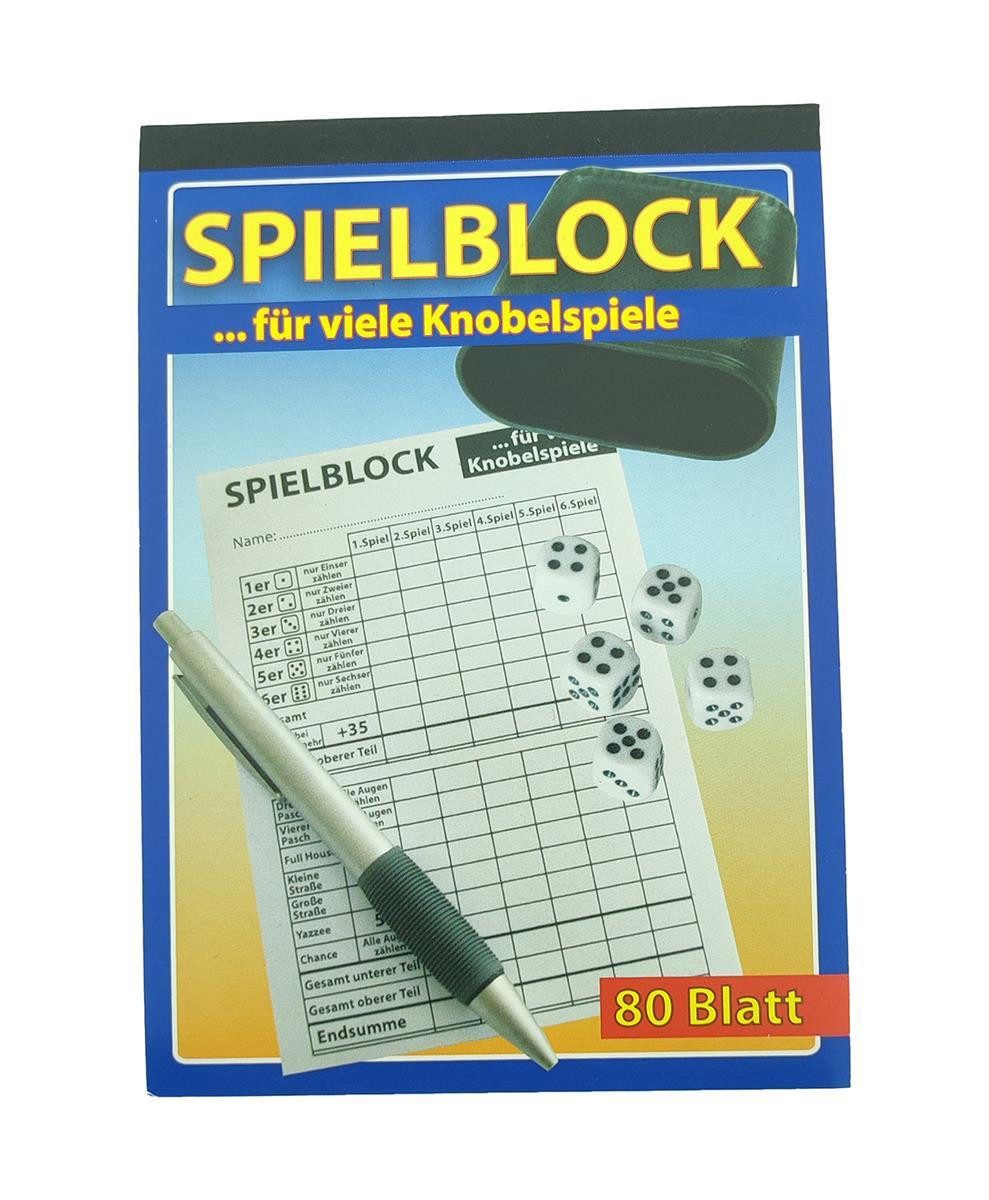 Spielesammlung Spielblock für Knobelspiele