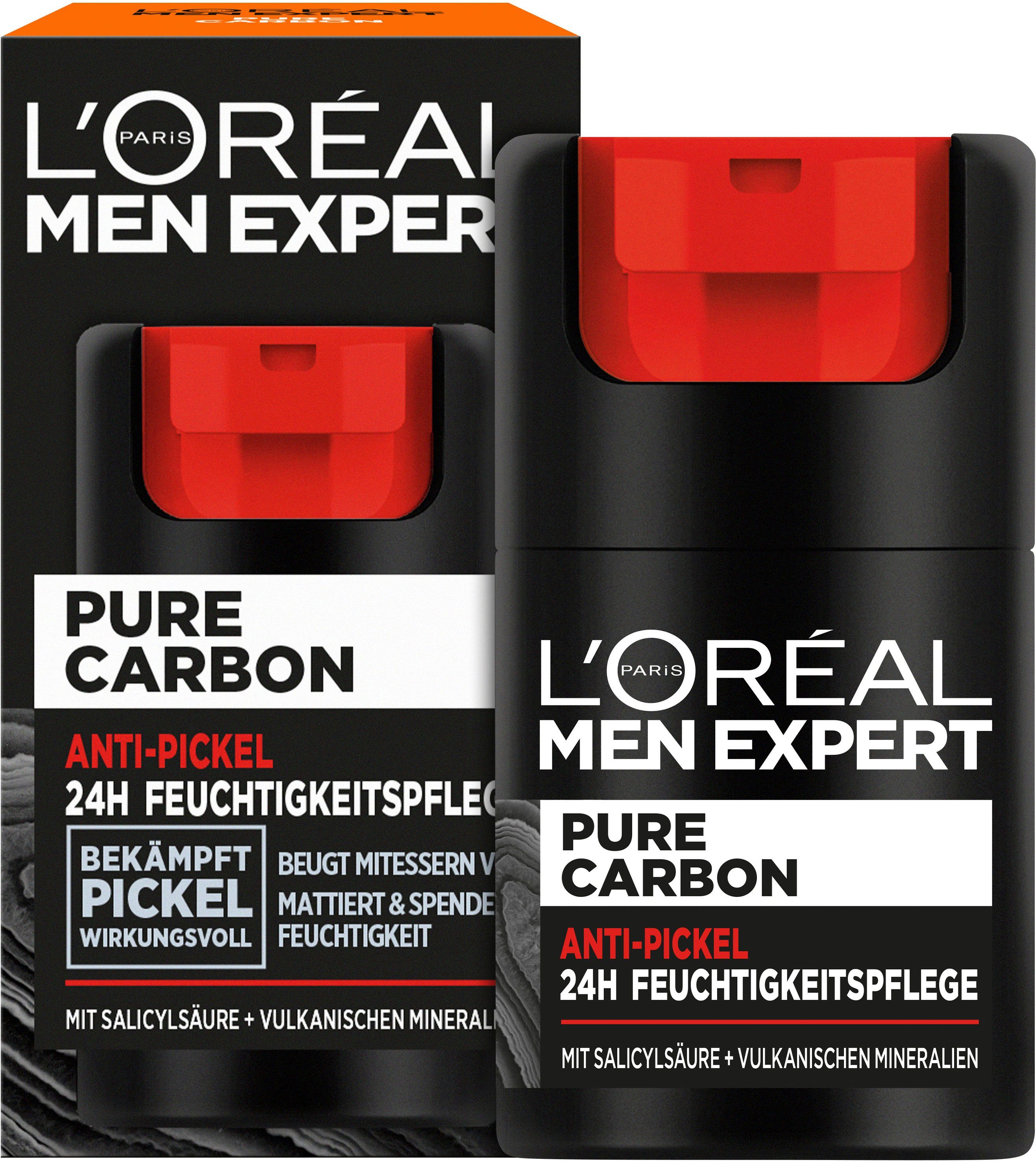 Men EXPERT Pure PARIS Gesichtsgel Carbon Anti-Pickel L'ORÉAL L'Oréal Expert Pflege MEN