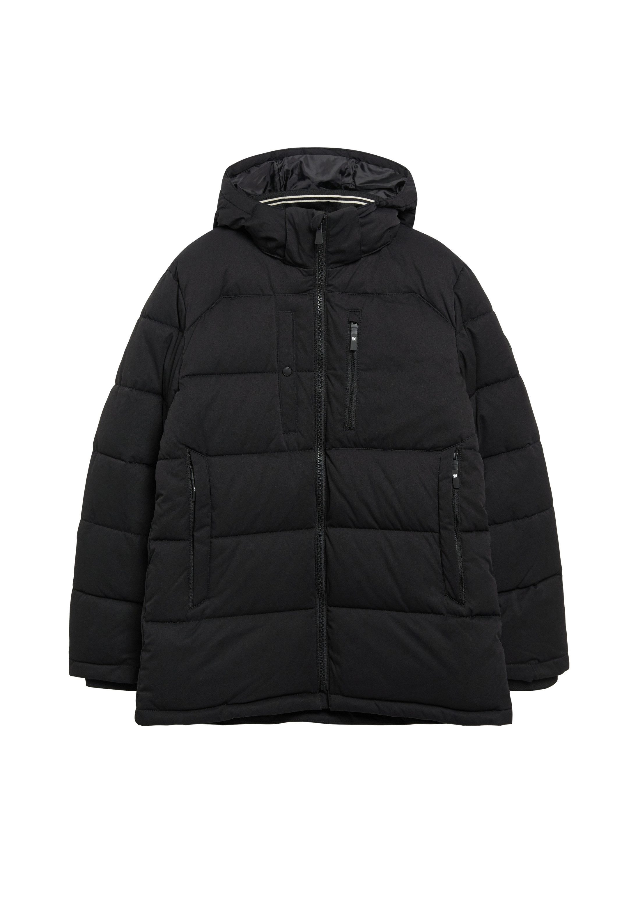 s.Oliver Winterjacke Outdoor-Jacke Wärmende Pufferjacke mit abnehmbarer Kapuze