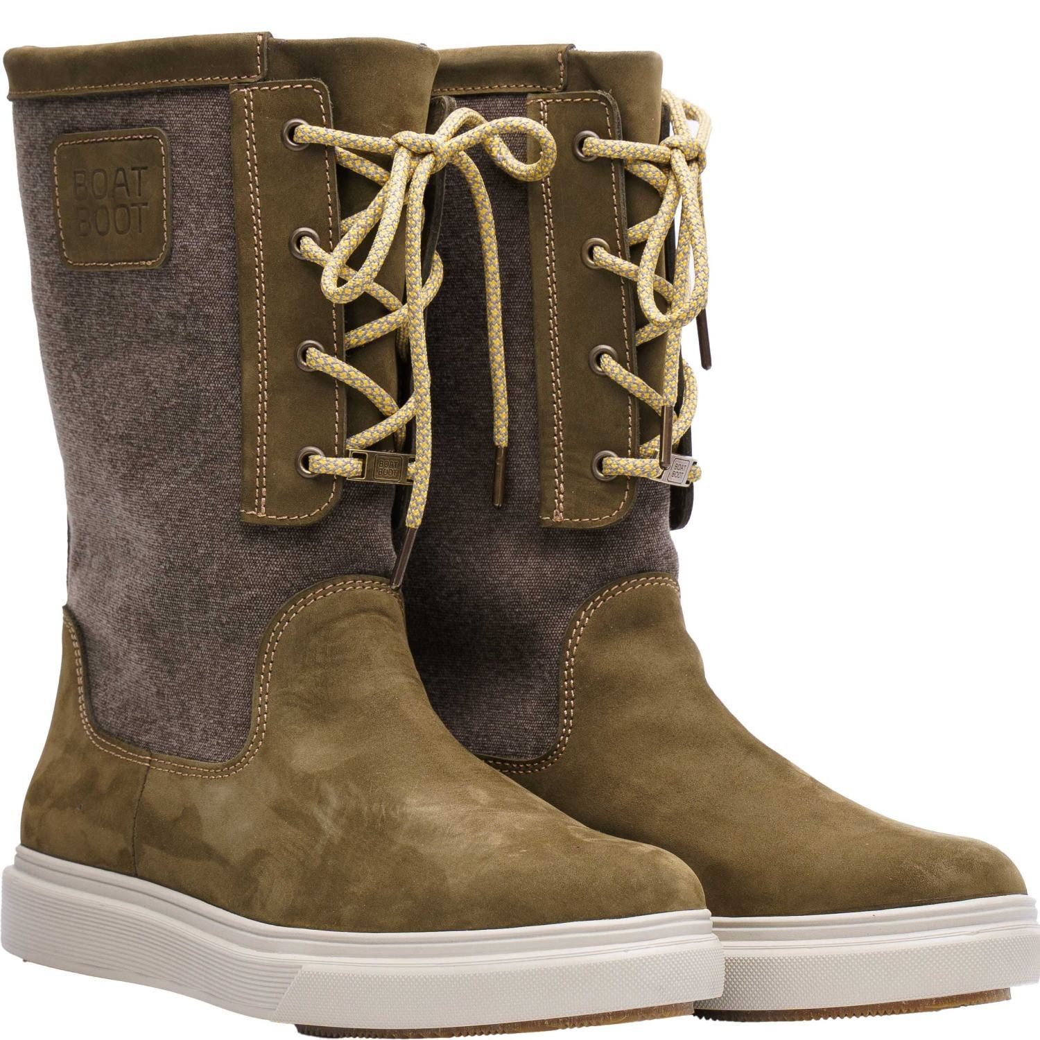 BoatBoot Canvas Laceup Stiefel