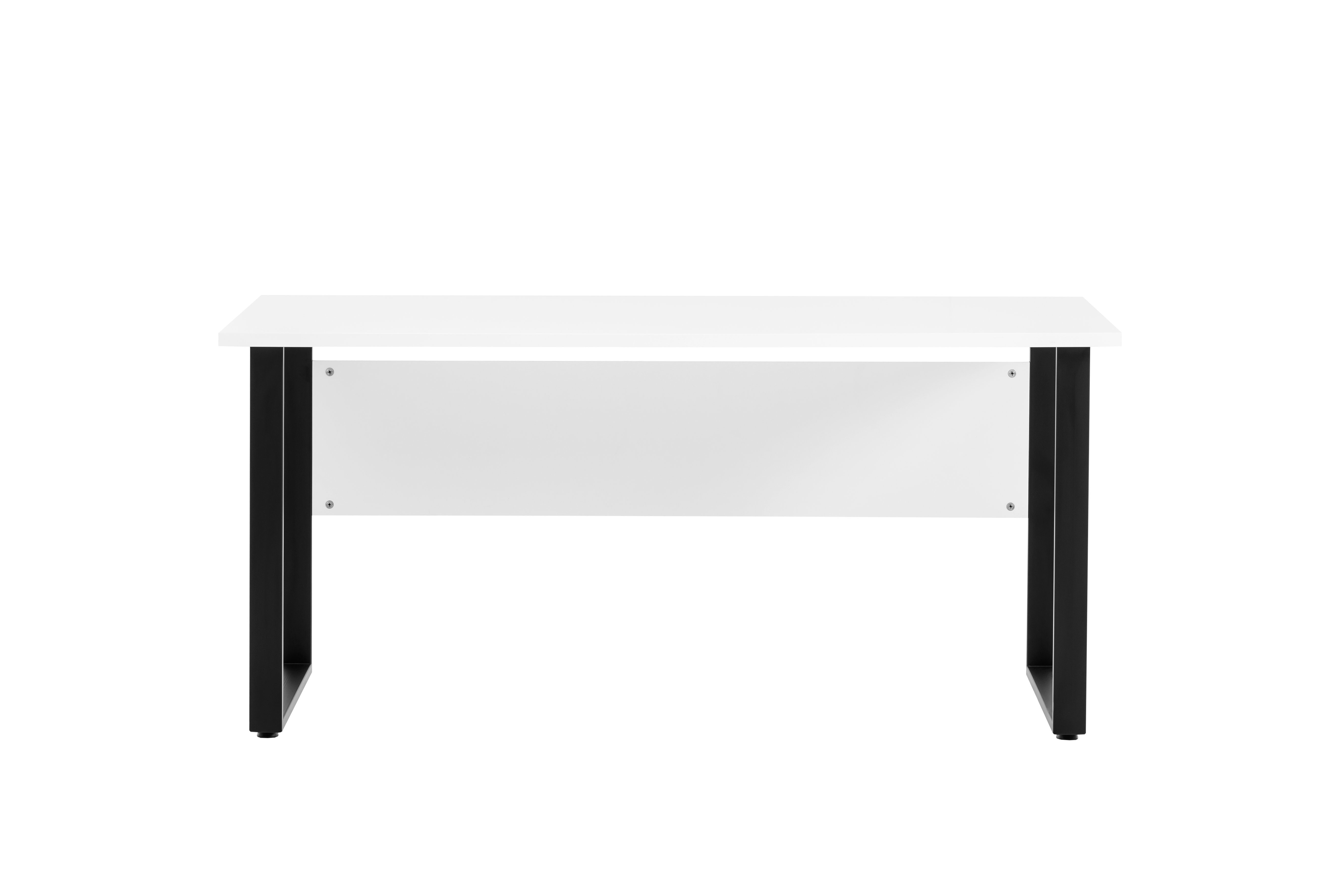 MÖBELPARTNER Schreibtisch Schreibtisch Panda, HxBxT 73x160x75 cm, Eiche Weiß