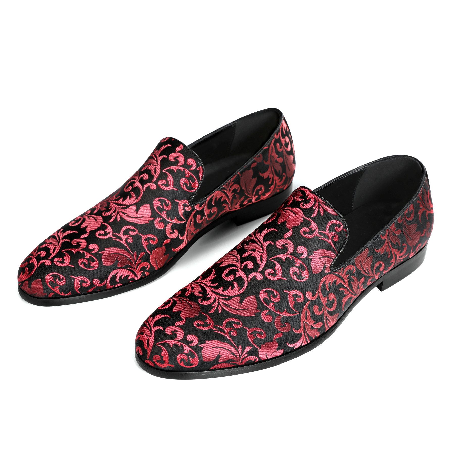 Allthemen Loafer Herren Slipper Pennyloafer mit elegantem Jacquard – Bild 2 von 5