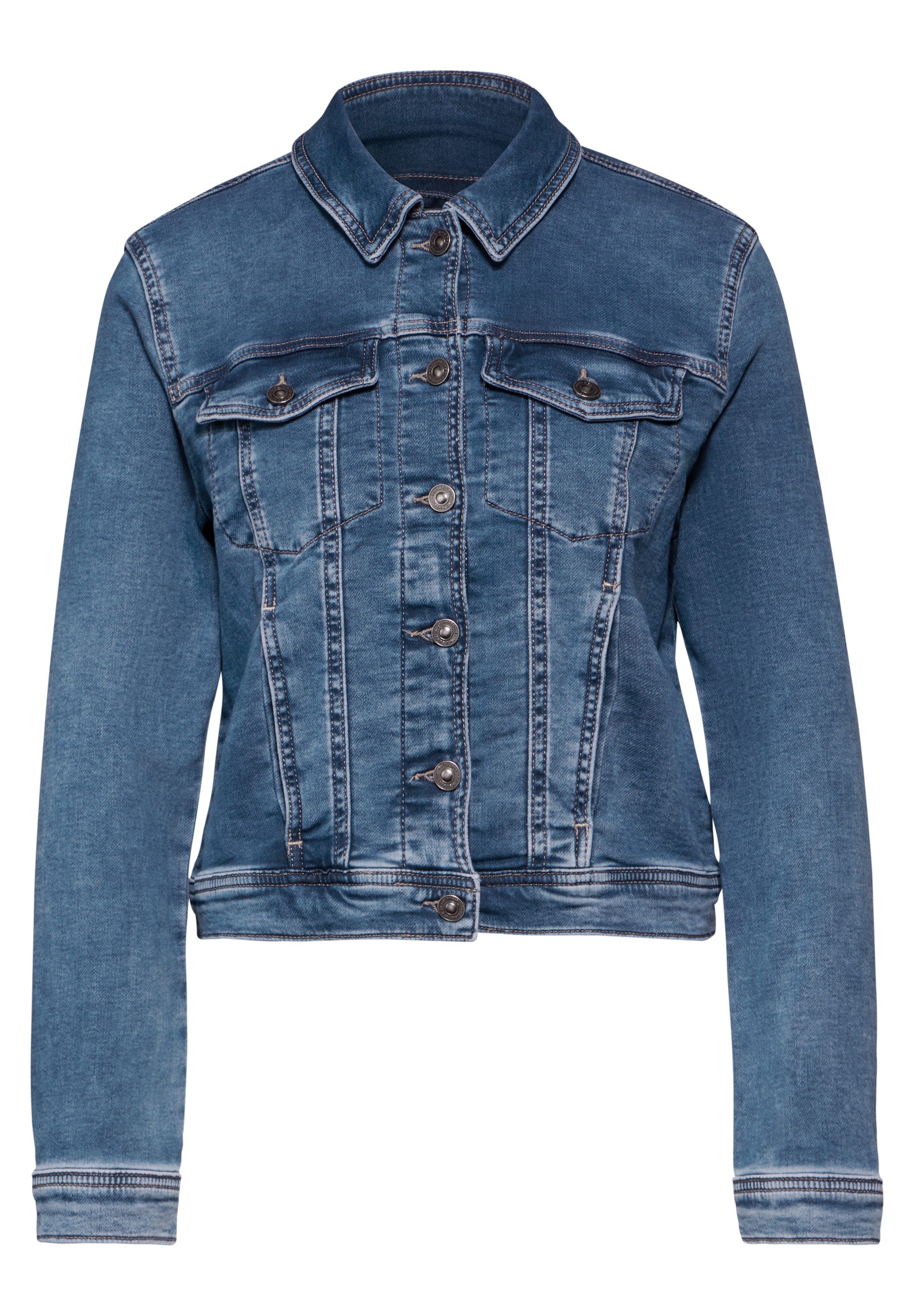 STREET ONE Jeansjacke mit Brusttaschen