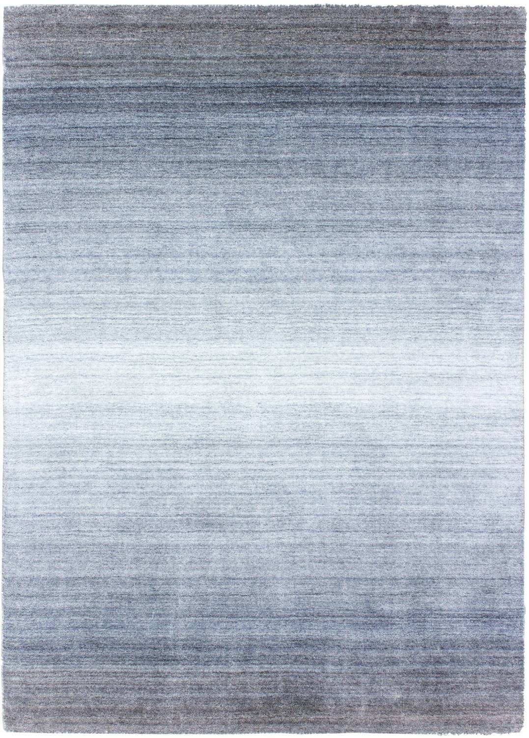 Rug Studios Teppich LINEA, Rechteckig, Höhe: 13 mm, Handgewebt, 90 x 160 cm, Beige-Silber