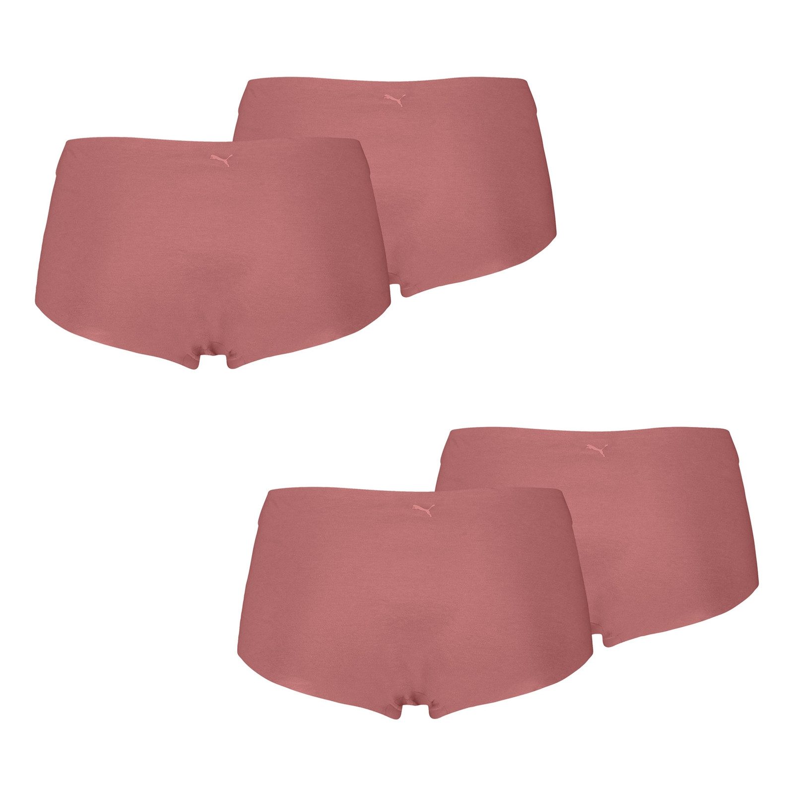 PUMA Slip Invisible Ultra Soft Cotton Mini Shorts (4-St) mit nahtlosen Abschlüssen