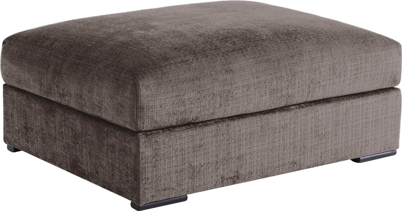 Home affaire Polsterhocker Casa XXL, B: 125 cm, Mega-Hocker, in Cord oder Chenille-Struktur, Federkern