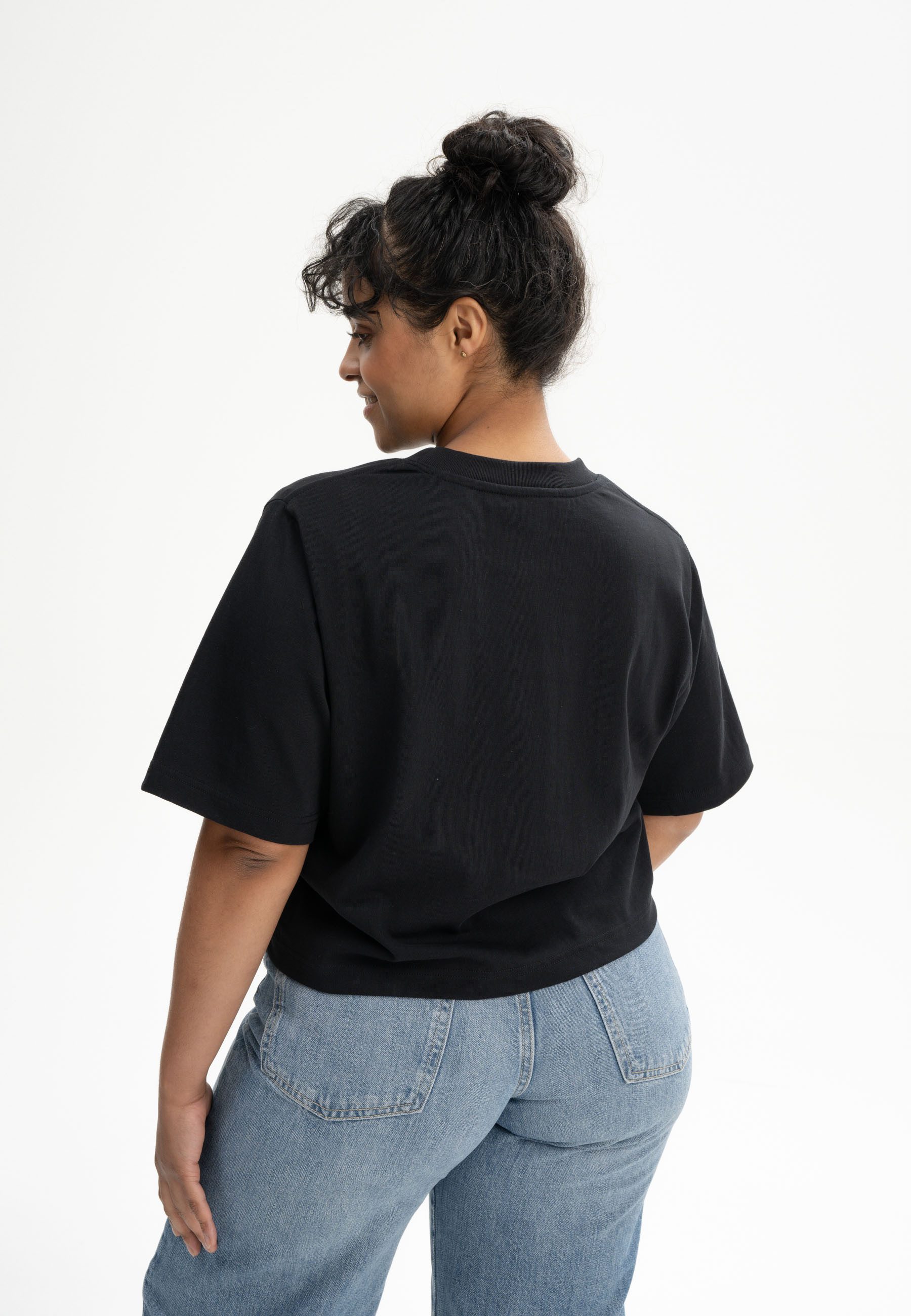 MELA Kurzarmshirt Cropped T-Shirt schwer JOSHNA günstig online kaufen