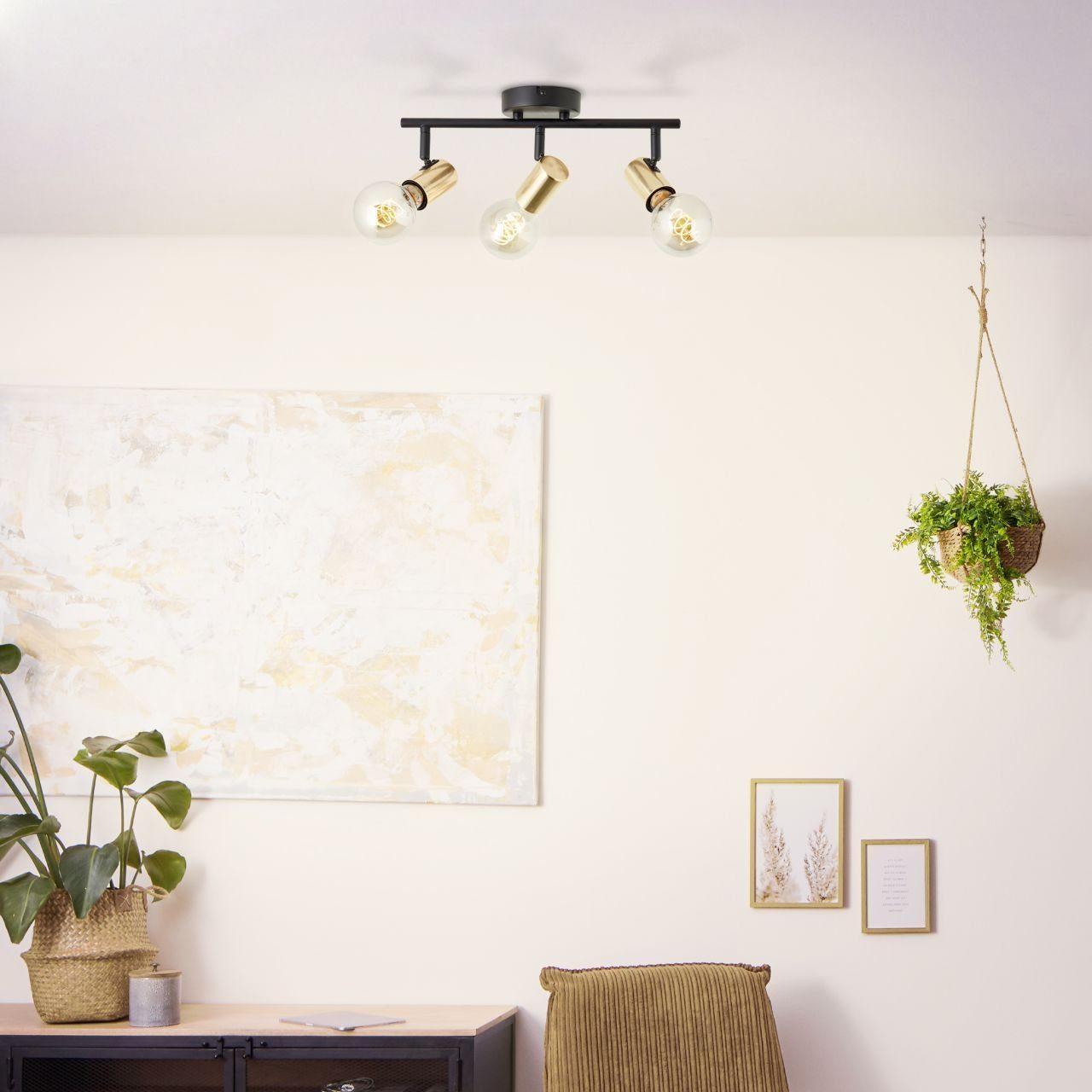 Brilliant Deckenstrahler Kerry, ohne Leuchtmittel, schwenkbare günstig online kaufen