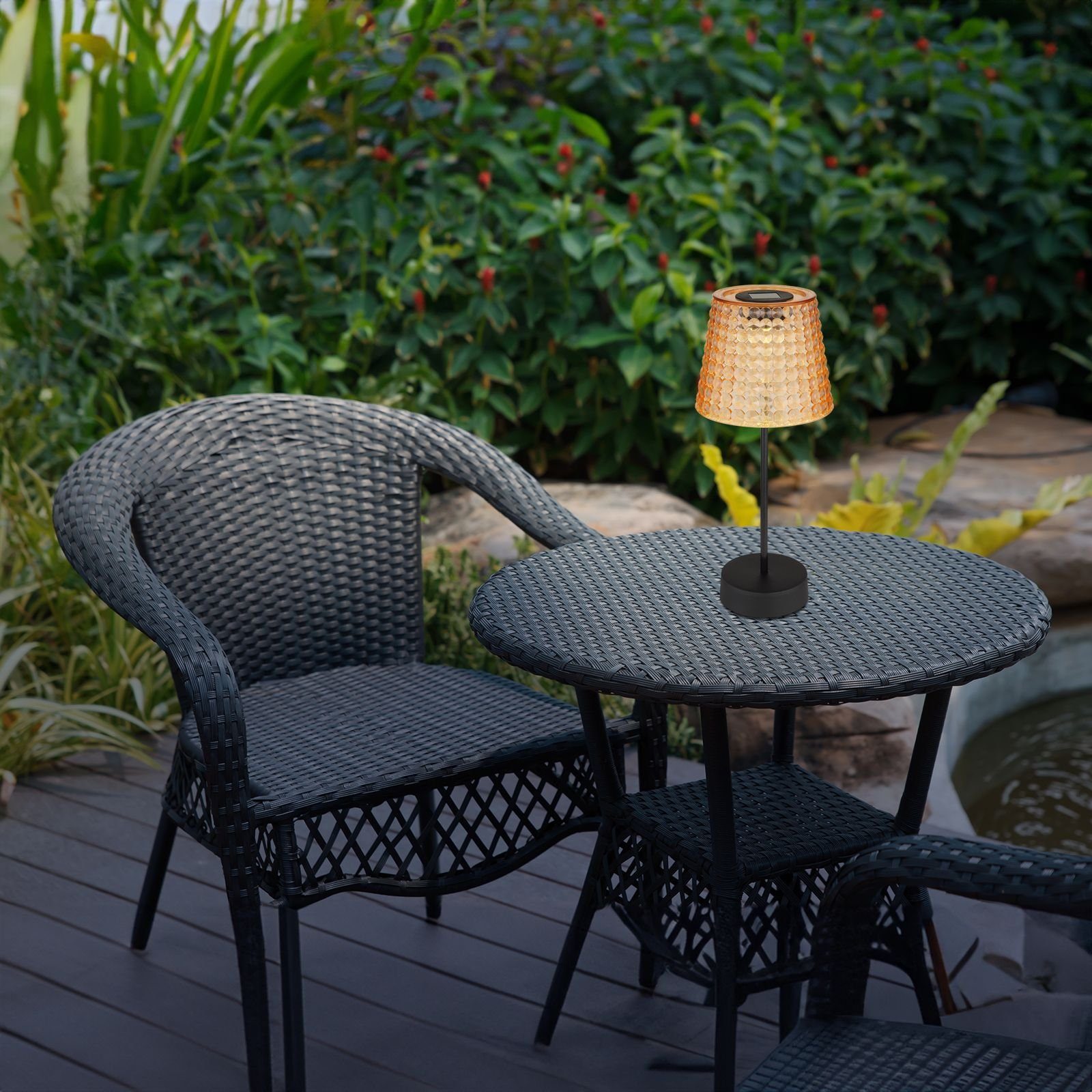 GLOBO LIGHTING LED Solarleuchte Tischlampe Kabellos günstig online kaufen