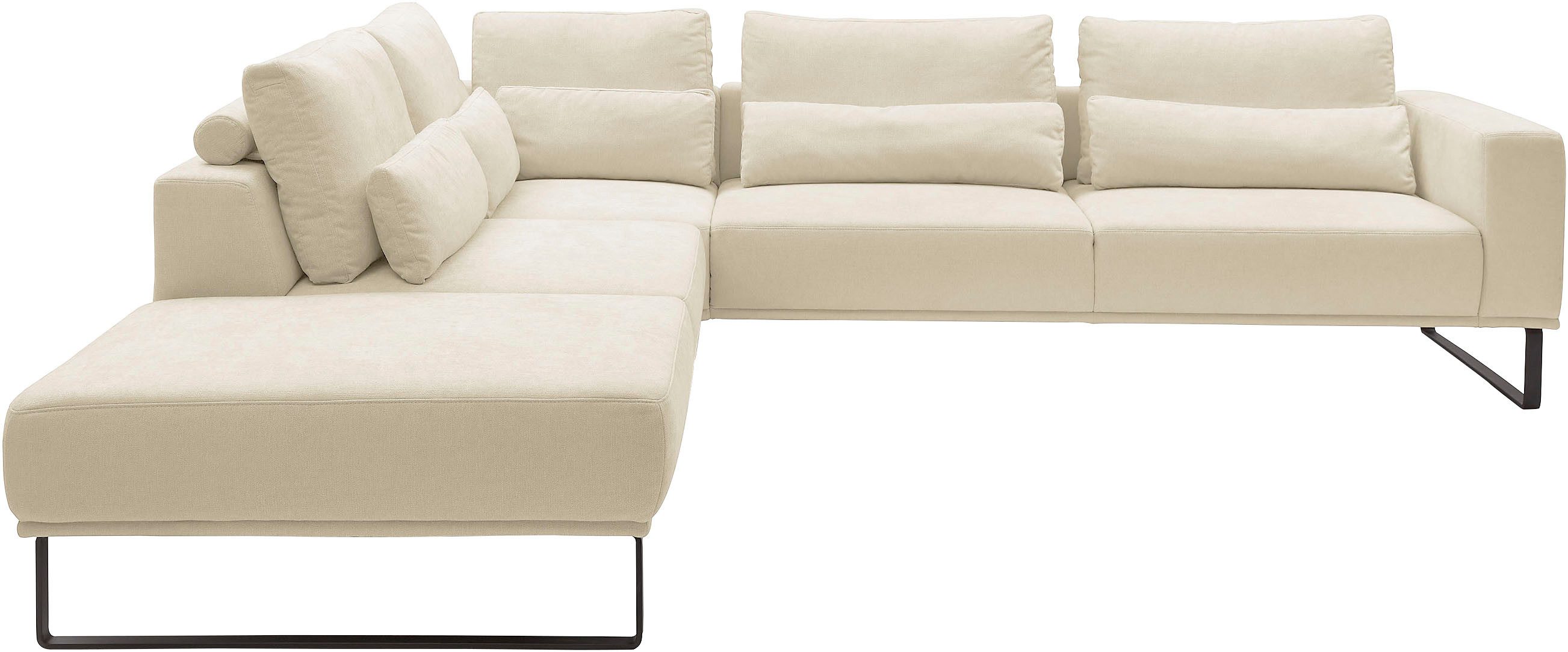 Musterring Ecksofa JustB! PM100, 2 Teile, wahlweise mit Funktion und Kissen, mit Metallkufe, Maße 200 x 308 cm
