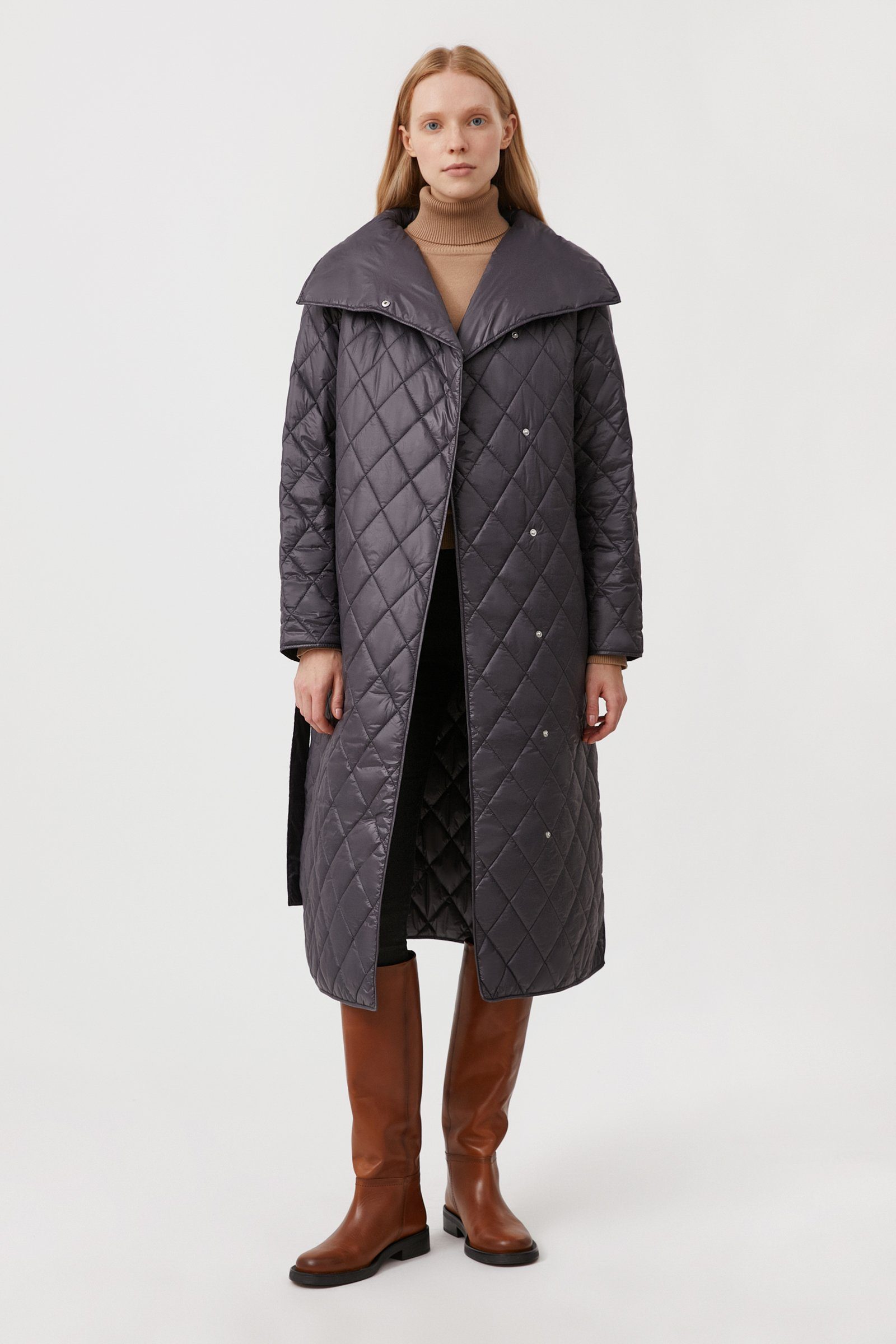 Finn Flare Kurzmantel Classic mit langem Schnitt