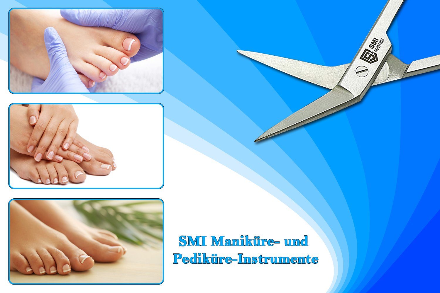 SMI Nagelschere für Griff Fußnagelschere 16 cm Fußschere Nagelschere Senioren lange