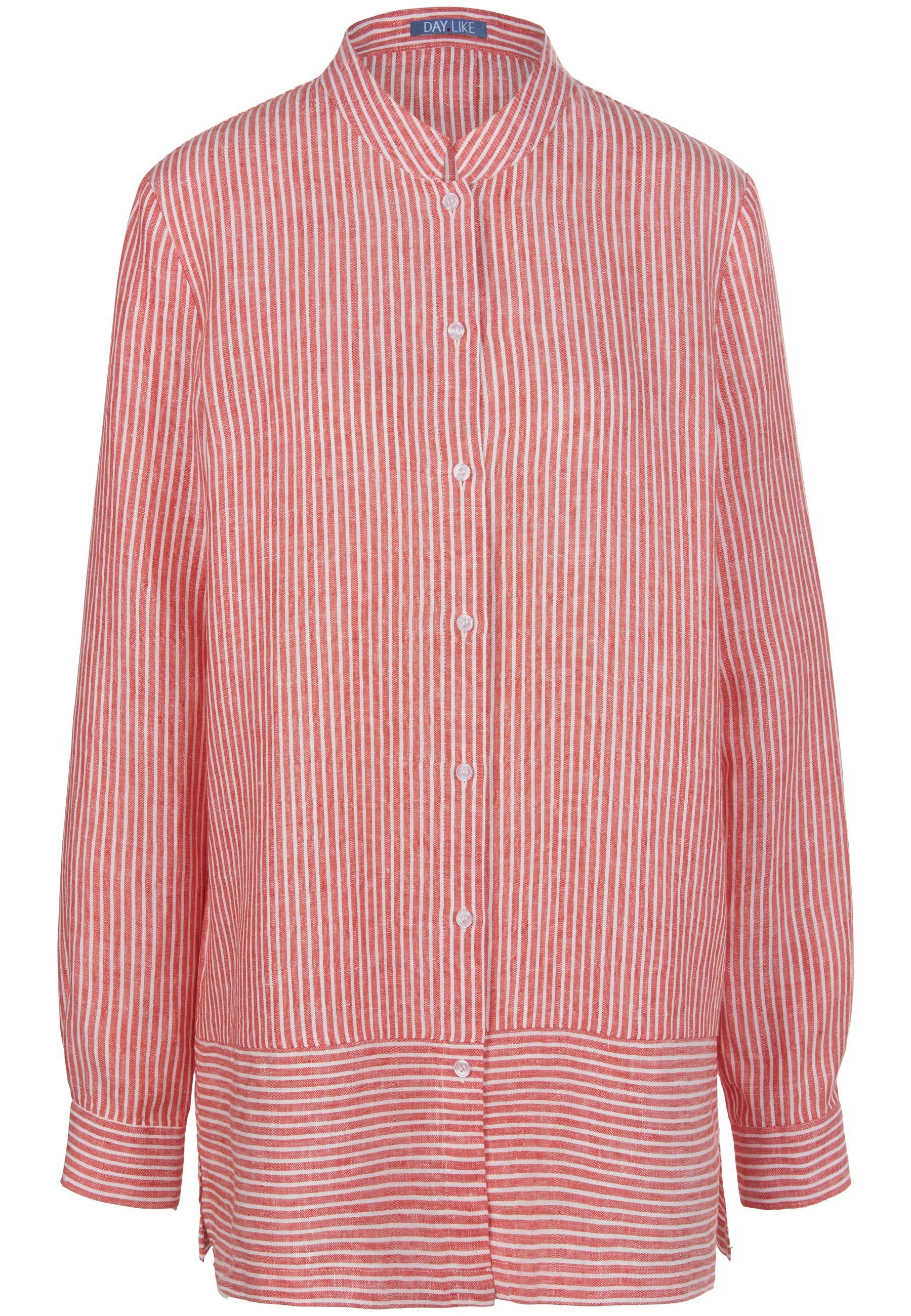 Klassische rot Bluse Linen DAY.LIKE