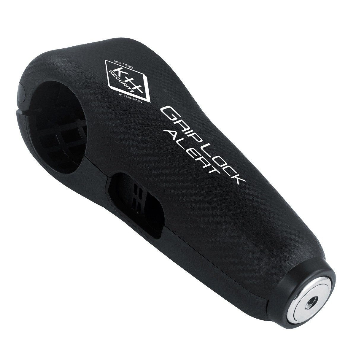 KH Security mechanisches und akustisches Griffschloss für Fahrrad/Motorrad Fahrrad-Alarmanlage (Einfache und schnelle Sicherung für Zweiräder und Quads)