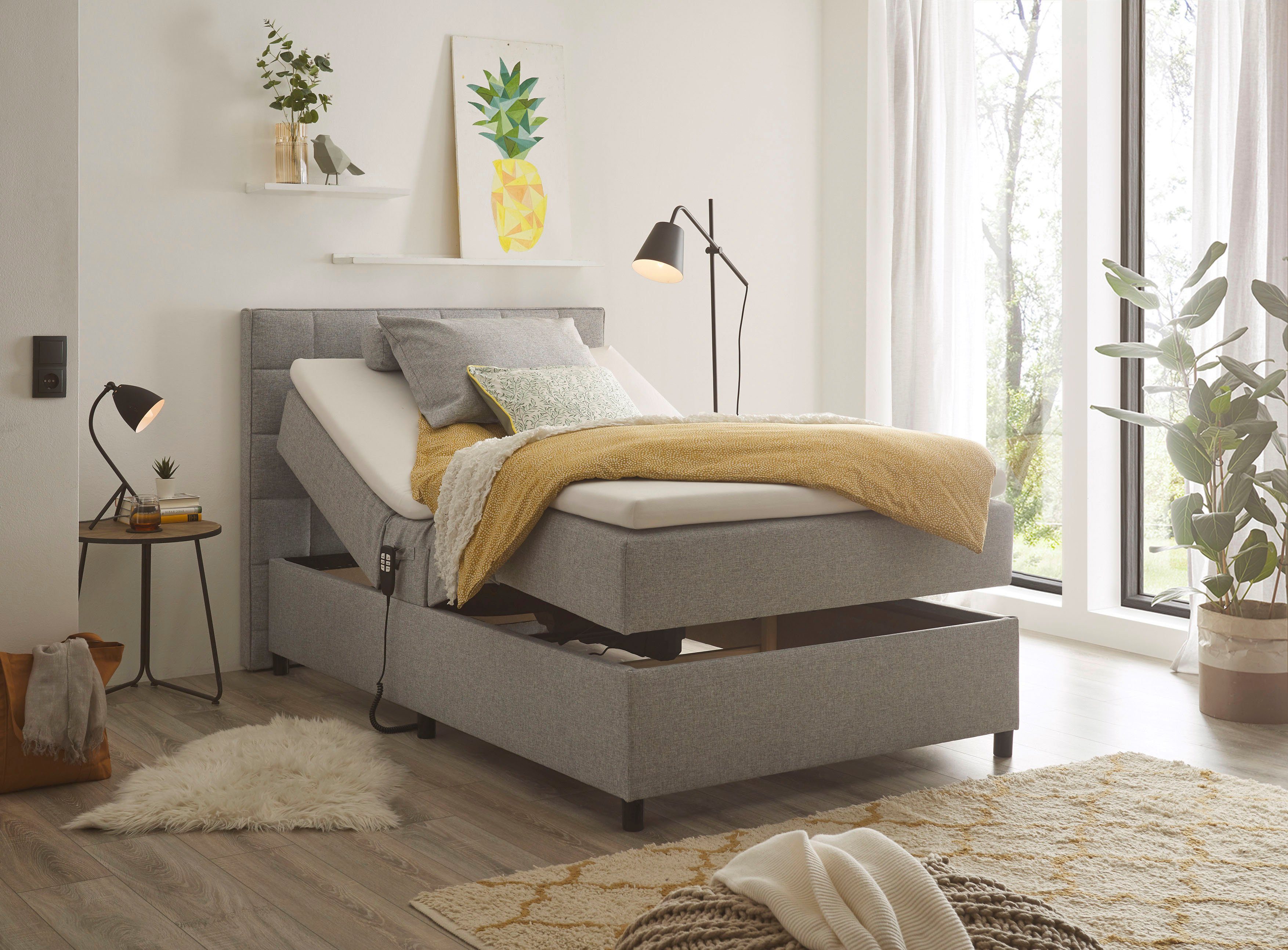 ED EXCITING DESIGN Boxbett Mariborsko, inkl. Motor und Topper