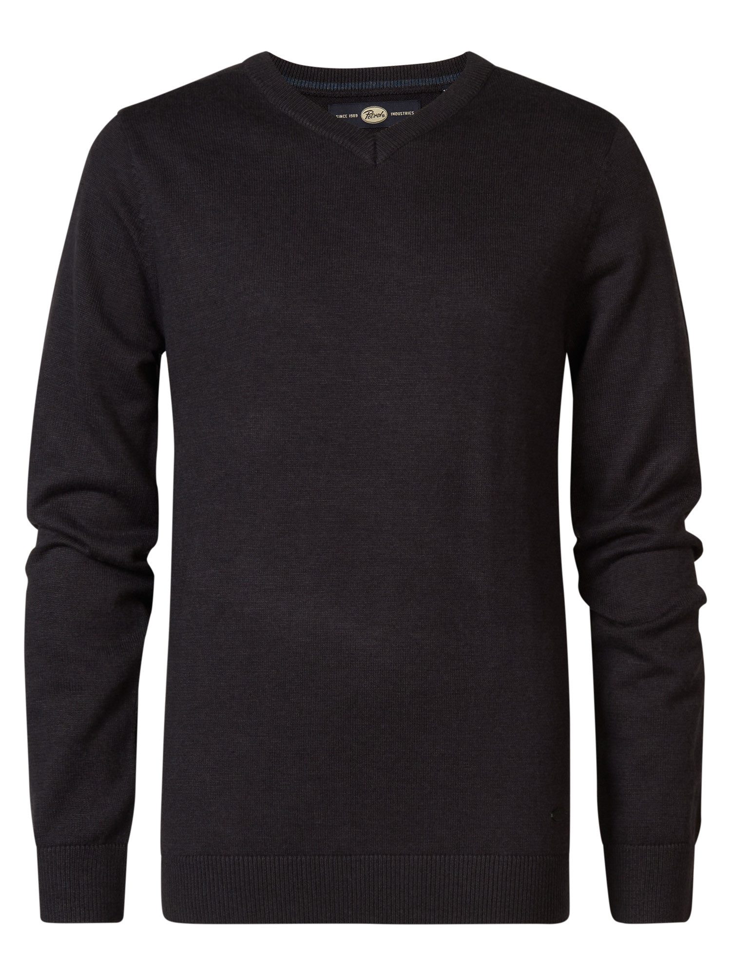 Petrol Industries Strickpullover Feinstrick-Pullover mit V-Ausschnitt Kotzebue