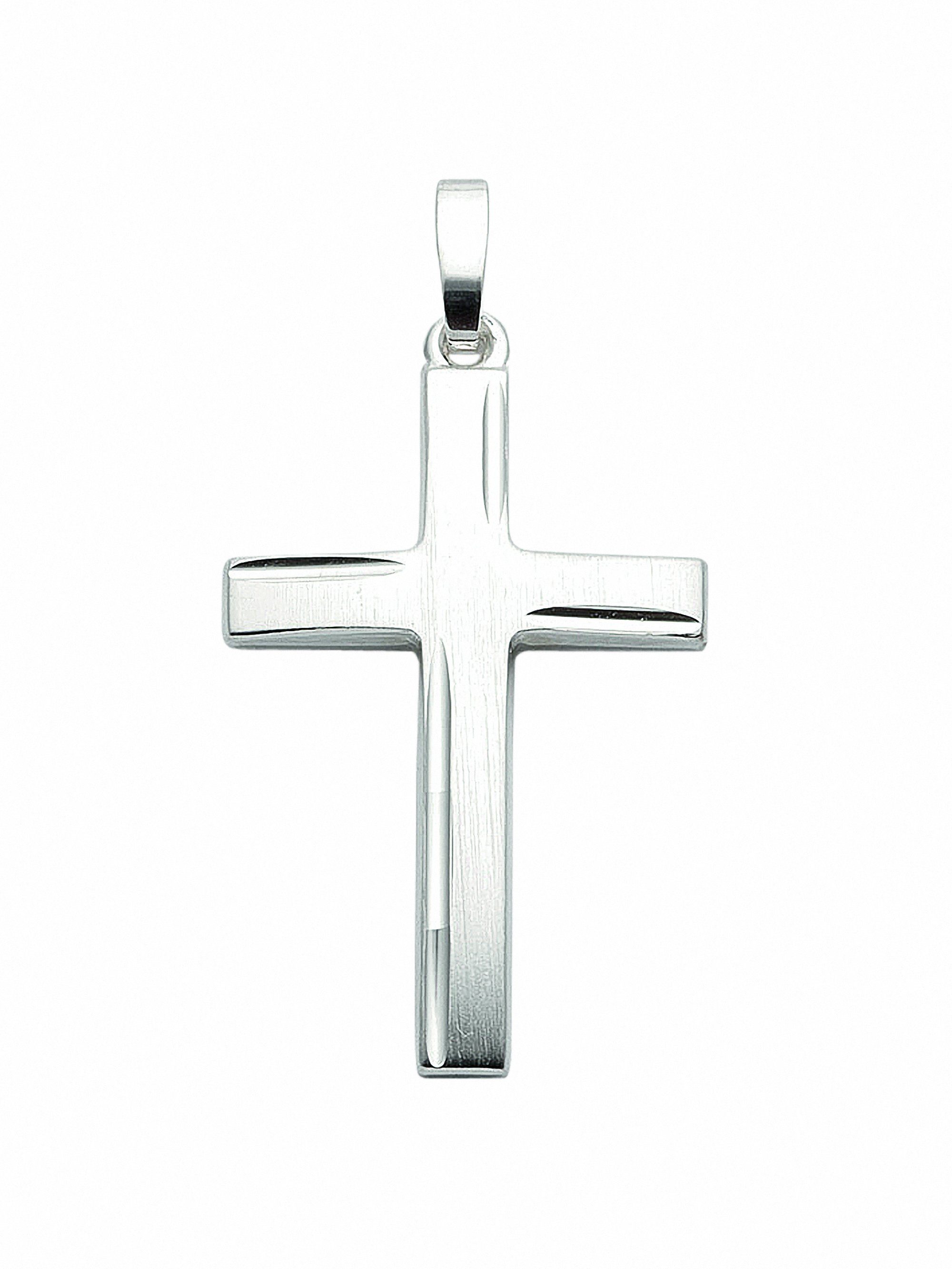 Adelia´s Kettenanhänger 925 Silber Kreuz Anhänger, Silberschmuck für Damen & Herren