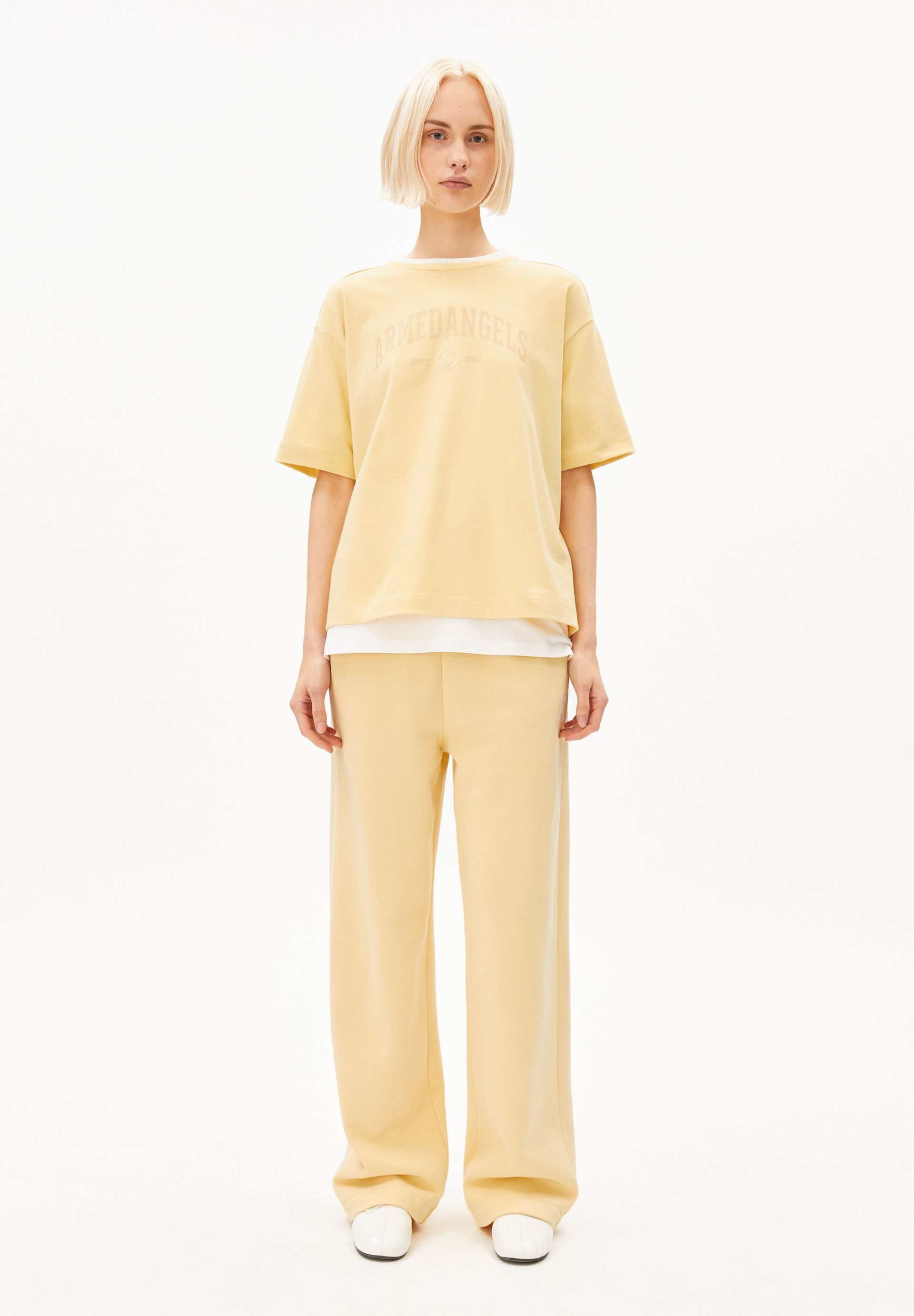 Armedangels T-Shirt GIANNAA COLLEGE T-Shirt aus Bio-Baumwoll Mix Oversized Fit