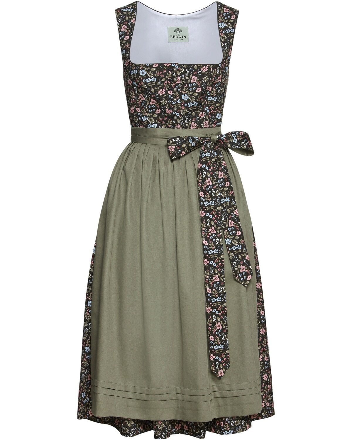 Dirndl Midi Dirndl mit Blümchenprint