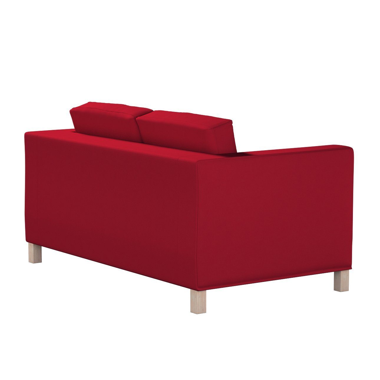 2-Sitzer rot nicht Sofahusse Dekoria Karlanda Etna, ausklappbar Sofa kurz,