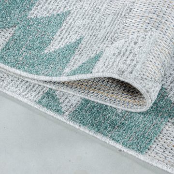 Outdoorteppich Teppich für den Flur oder Küche Geometrisches Design, Stilvoll Günstig, Läufer, Höhe: 10 mm