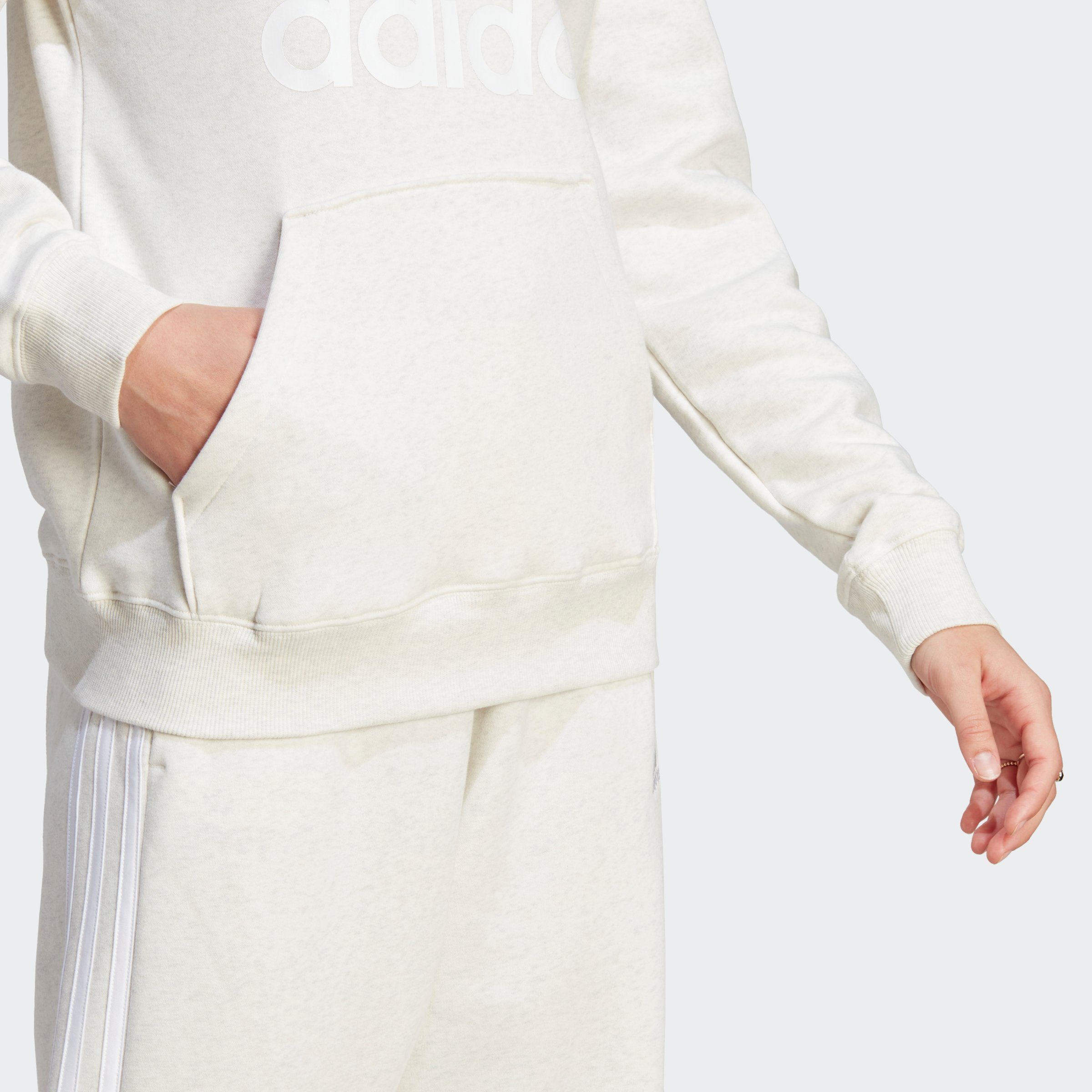 Sportswear / Kapuzensweatshirt Mel ESSENTIALS BIG White REGULAR LOGO adidas White Off HOODIE