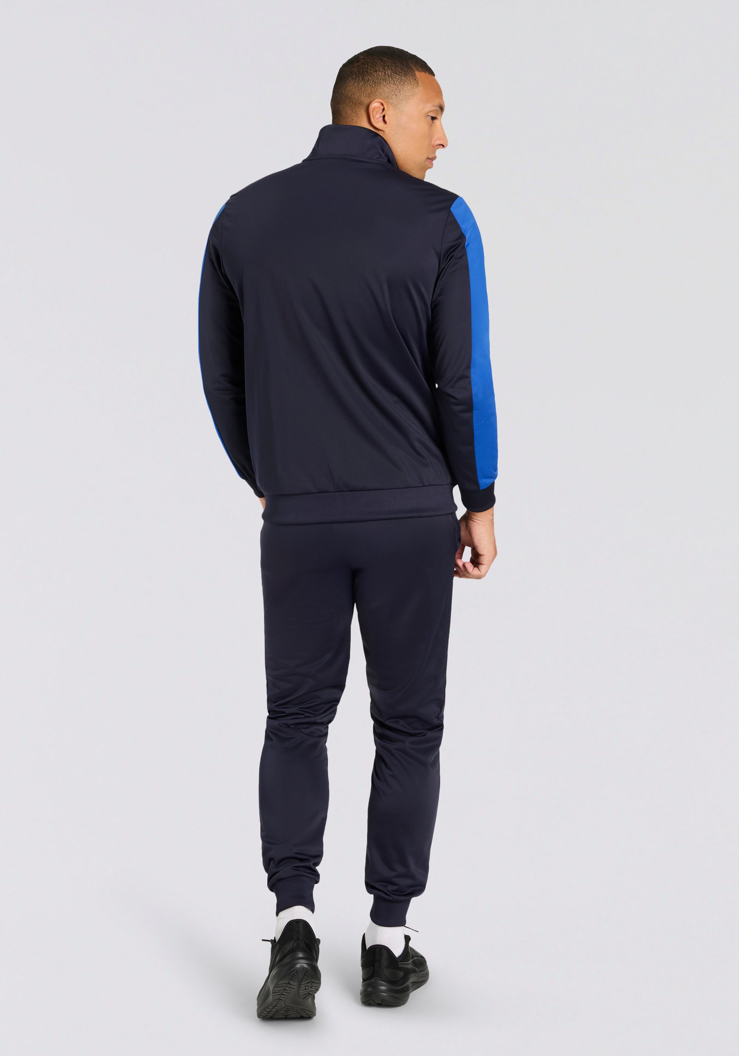 PUMA Trainingsanzug SPORT POLY SUIT (2-tlg), ohne Kapuze, aus Trikot-Material