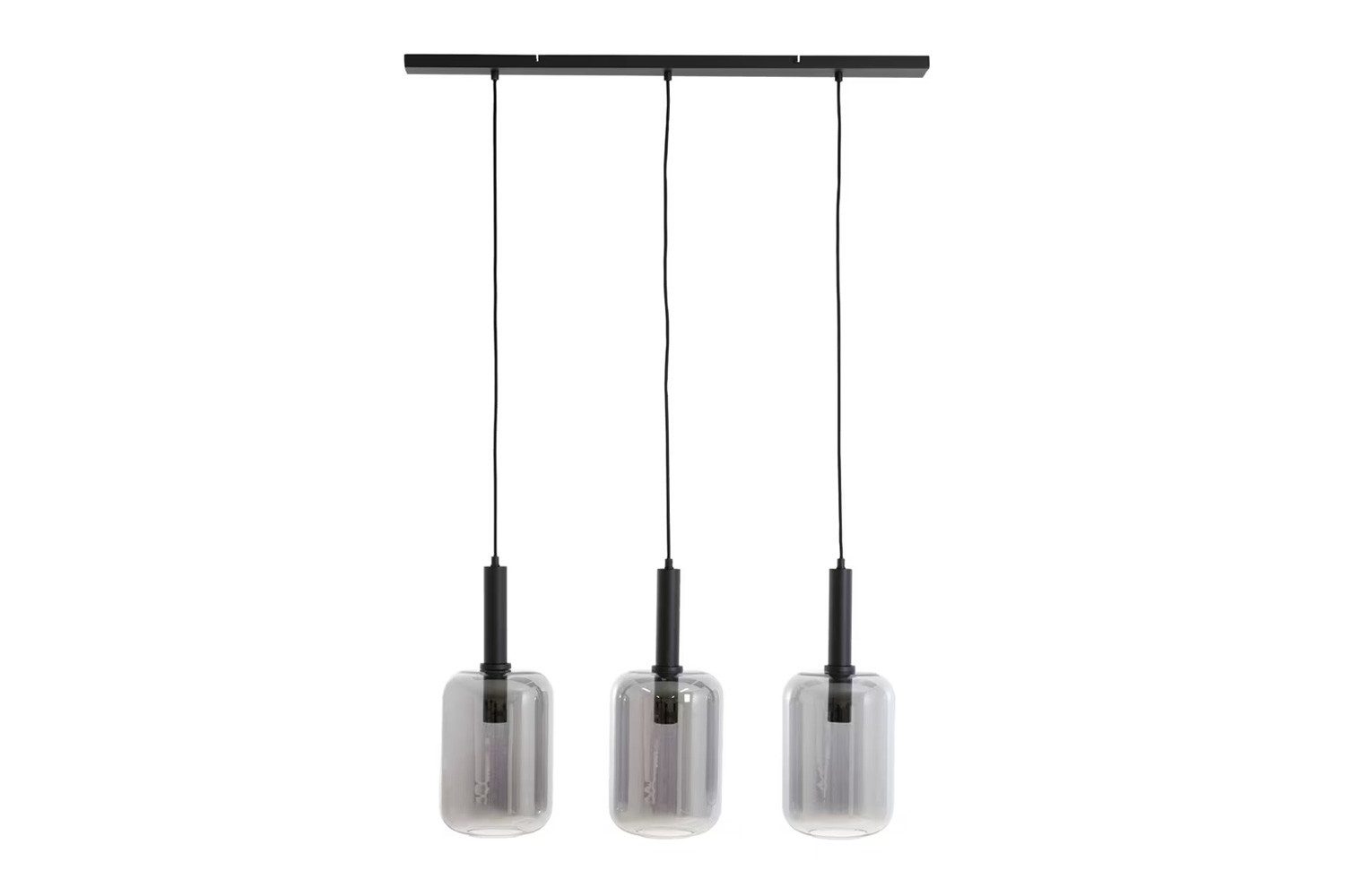 Light & Living Deckenleuchten Deckenleuchte Hängeleuchte LEKAR Light & Living 100x22x32 cm Rauchglas