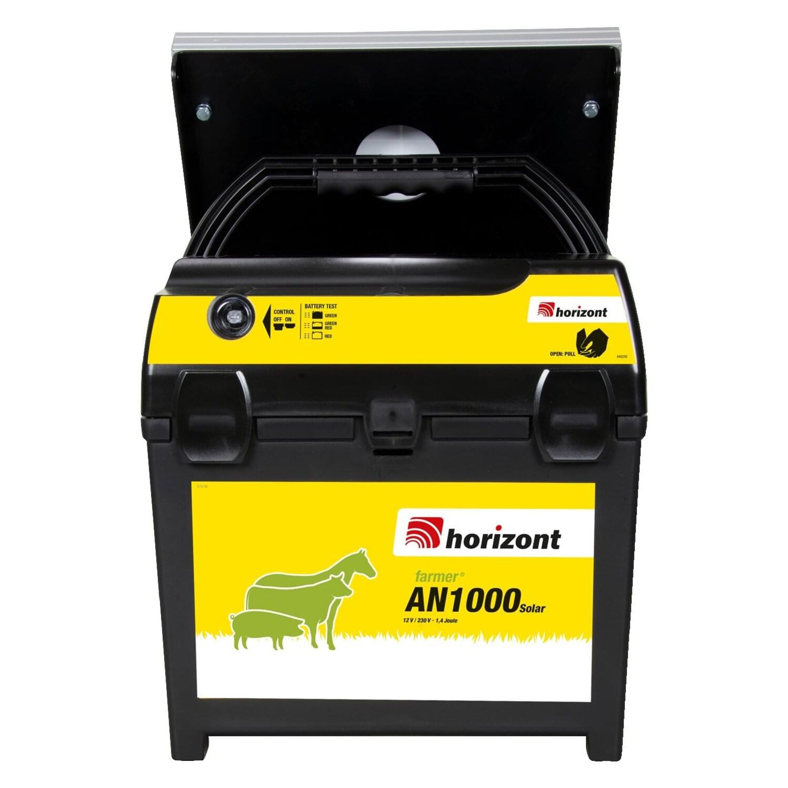Horizont Weidezaungerät horizont 9 V / 12 V / 230 V Weidezaungerät - farmer® AN1000Solar