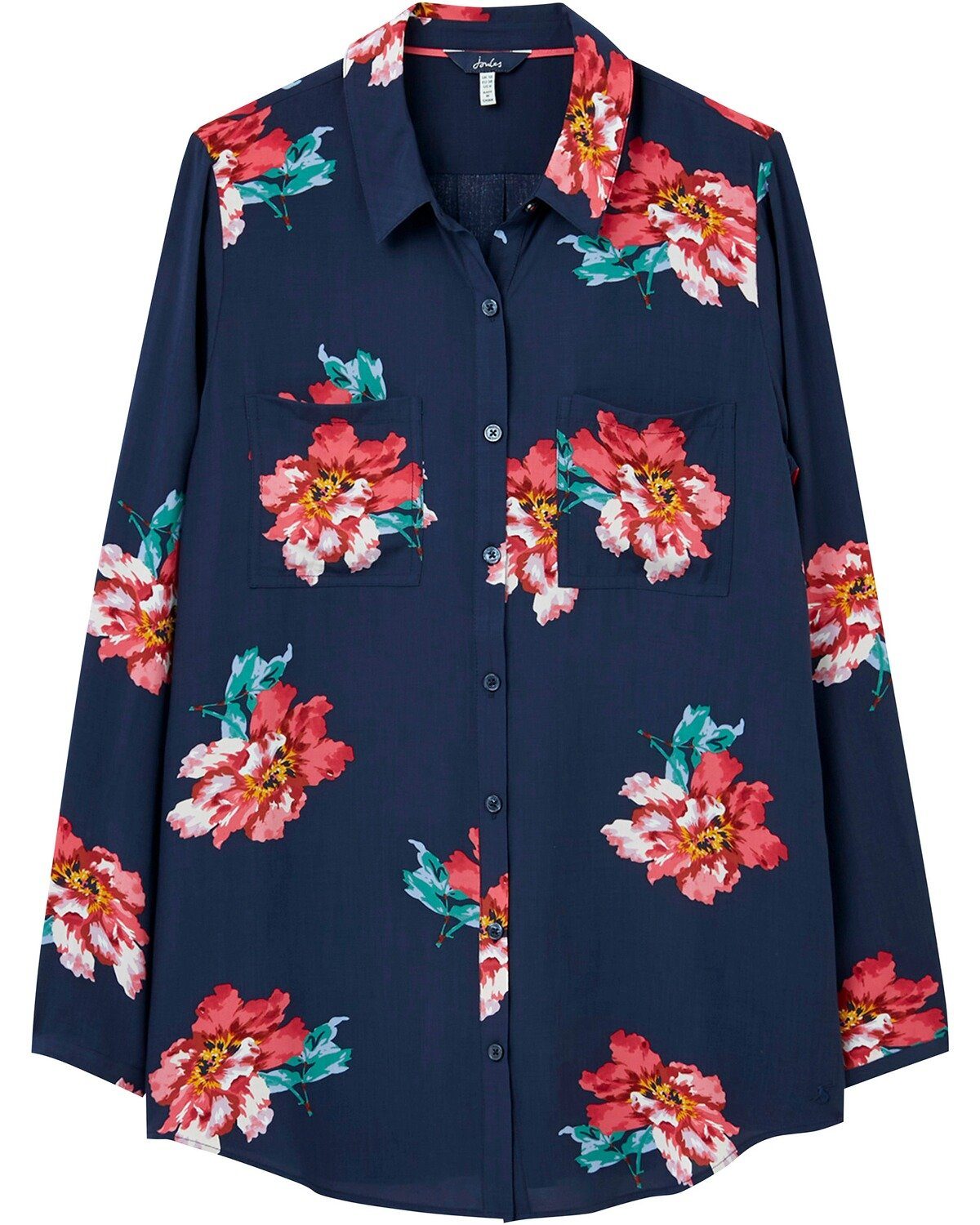 Tom Joule Hemdbluse Langarm-Bluse Elvina