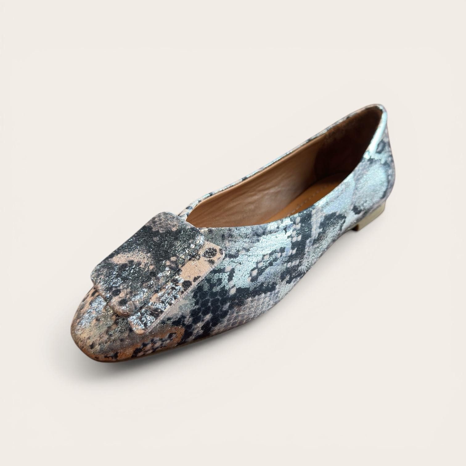 Begoria Begoria Snake - Exquisite Leder-Ballerinas mit Schlangenmuster Ballerina