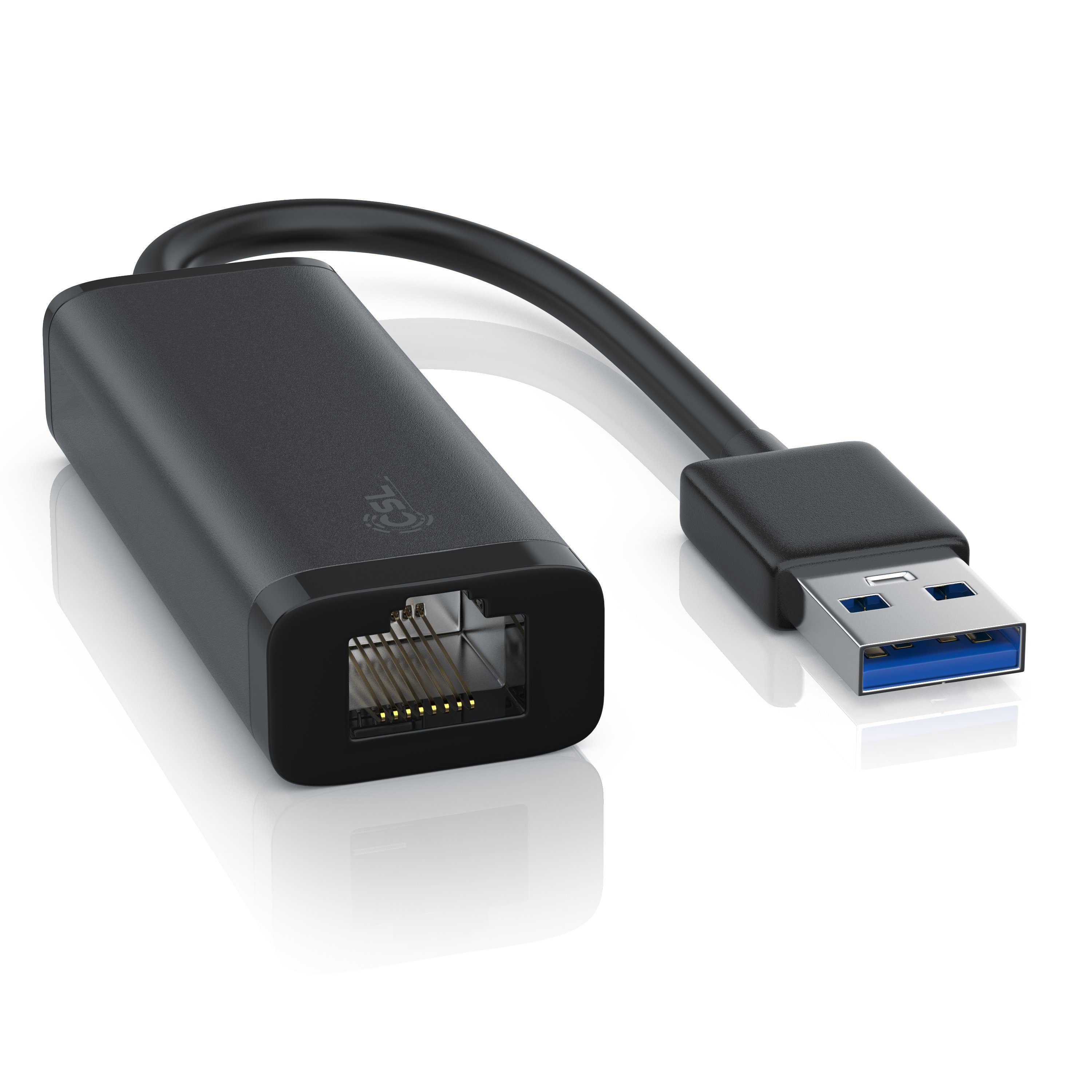 CSL USB 3.0 auf RJ45 Gigabit Netzwerkadapter Netzwerk-Adapter USB Typ A zu RJ-45 (Ethernet), USB 3.0 auf RJ45 Gigabit Netzwerkadapter, externe Netzwerkkarte