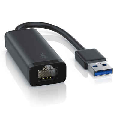CSL Netzwerk-Adapter zu USB Typ A Stecker, RJ-45 Buchse, USB 3.0 auf RJ45 Gigabit Netzwerkadapter externe Fast Ethernet Netzwerkkarte / Konverter