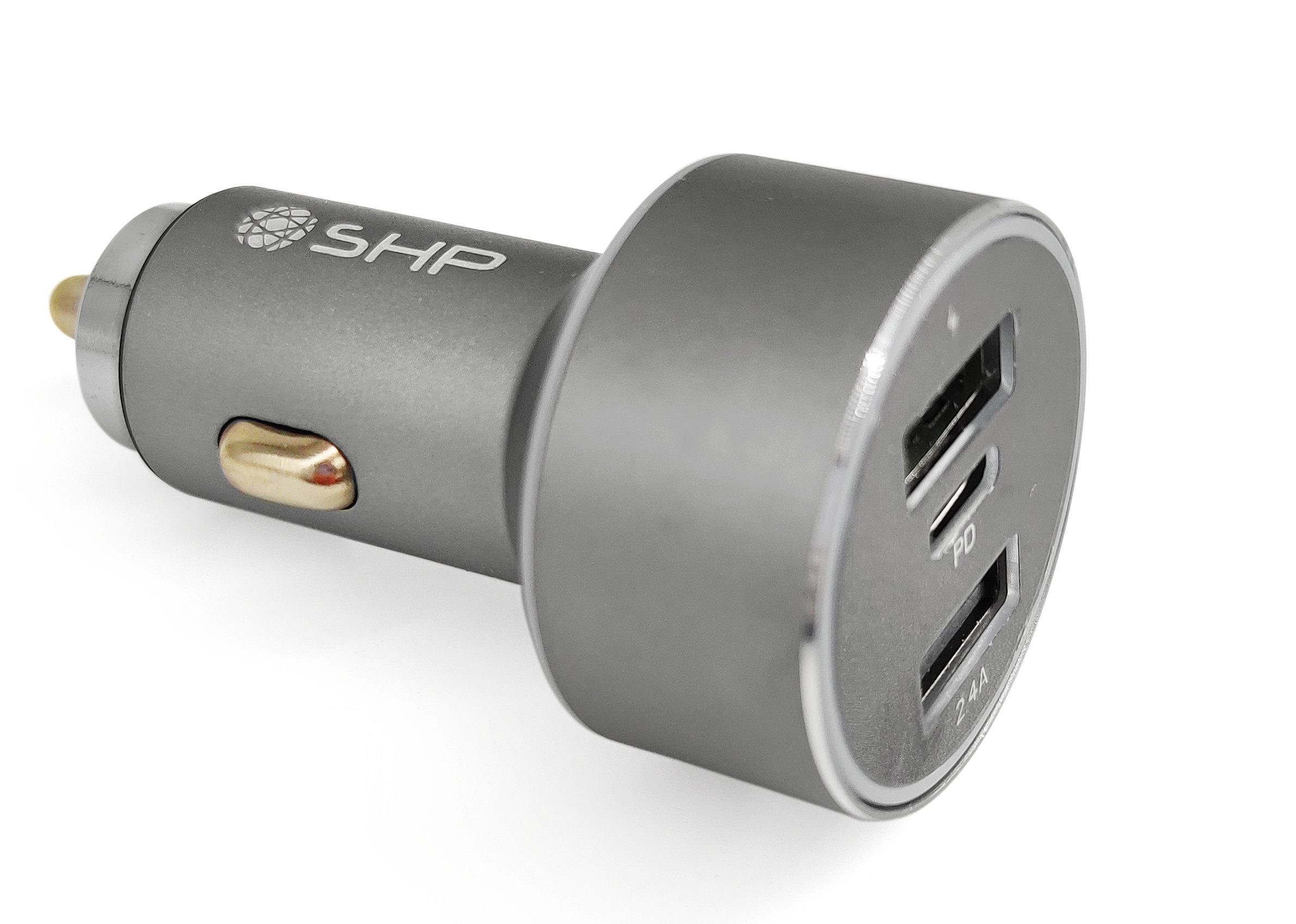 SHP International Trading GmbH SPH - USB Auto-Ladegerät 3 in 1 USB-Ladegerät (Fast Charge mit automatische Ladespannungsanpassung)