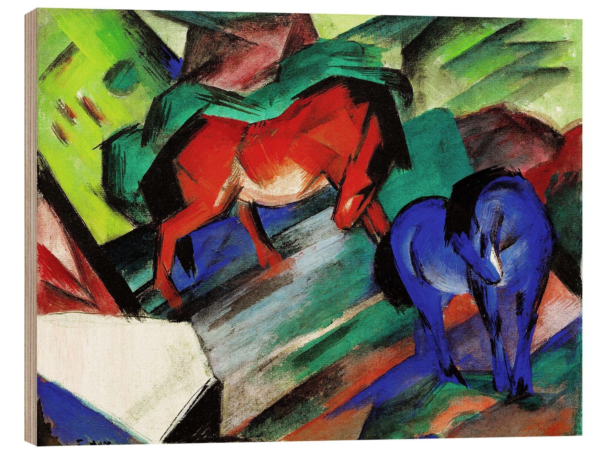 Holzbild Franz Marc