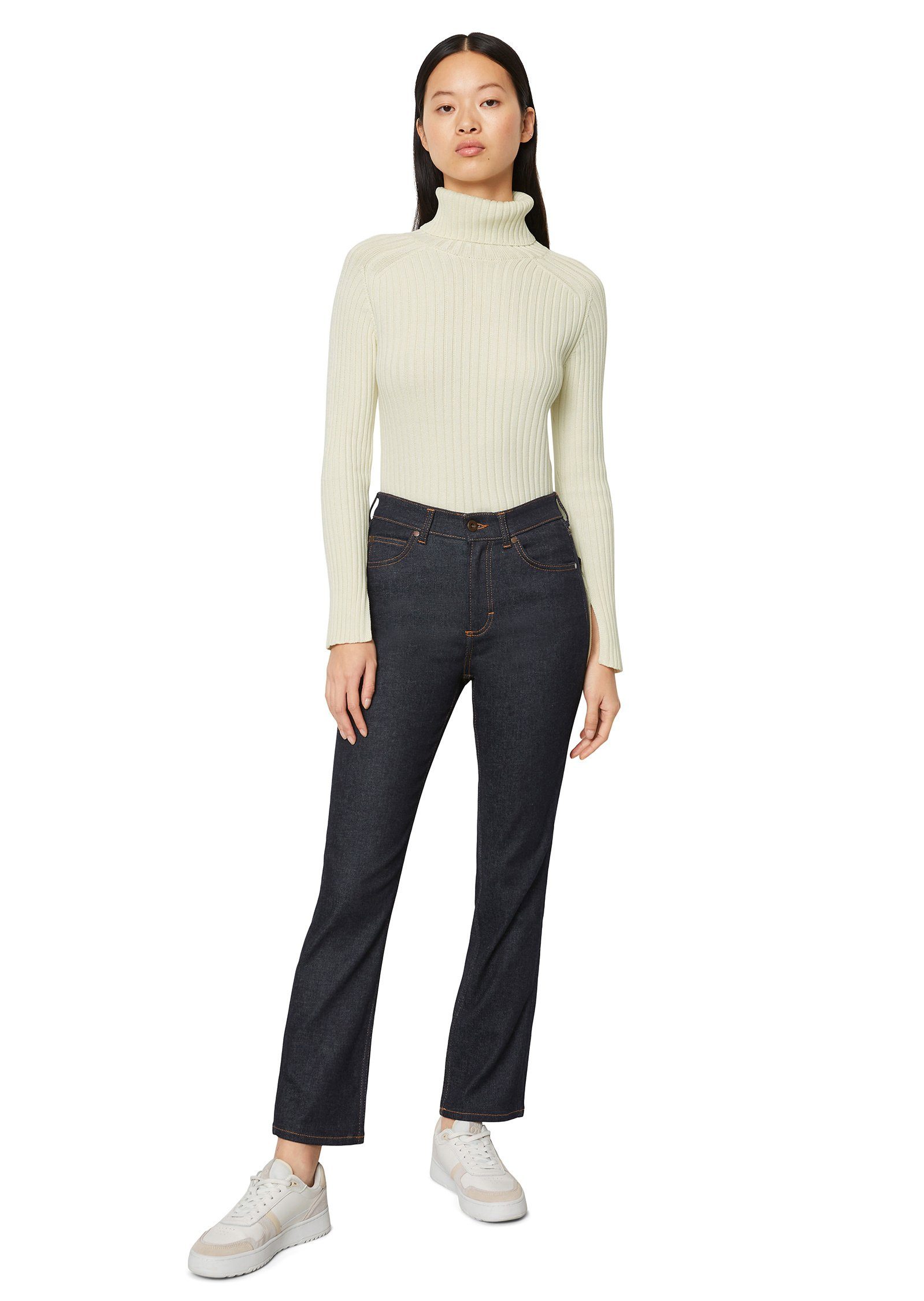 Marc O'Polo 5-Pocket-Jeans mit hoher cropped und Leg Taille