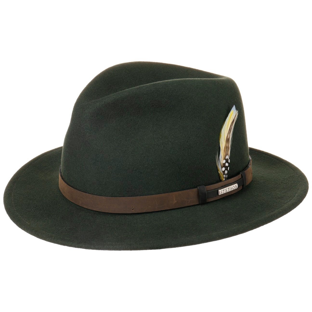 Stetson Filzhut (1-St) Wollfilz mit Lederband, Made in USA