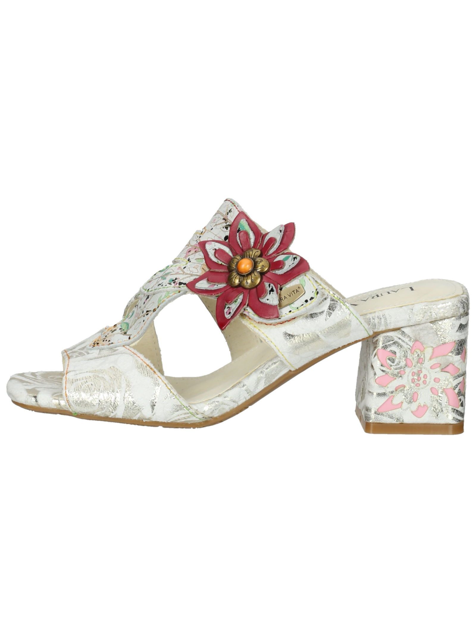 LAURA VITA Pantoletten Leder/Textil Pantolette günstig online kaufen