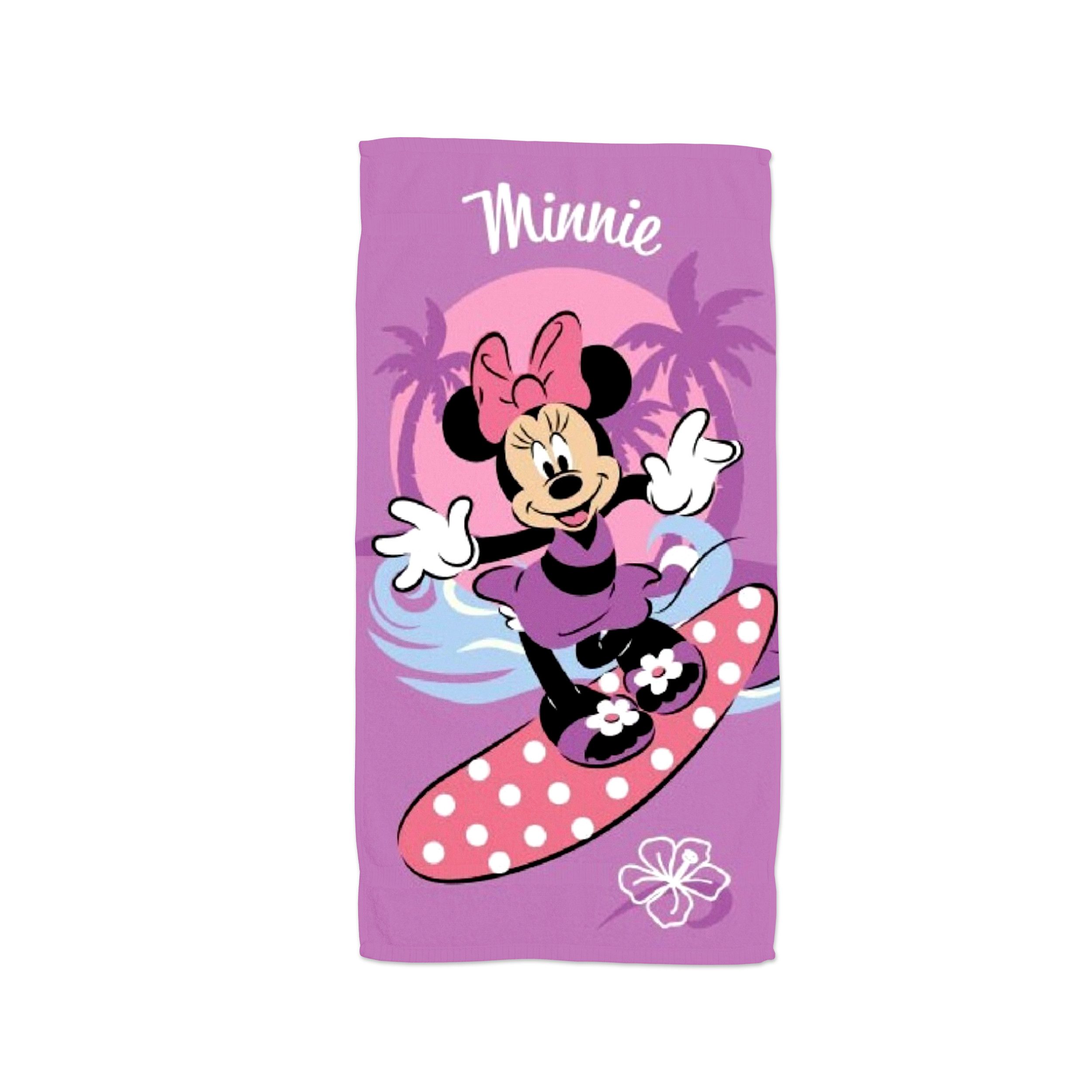 Disney Minnie Mouse Strandtuch Weiches Strandtuch – Saugstarkes Badehandtuch 70x140 cm