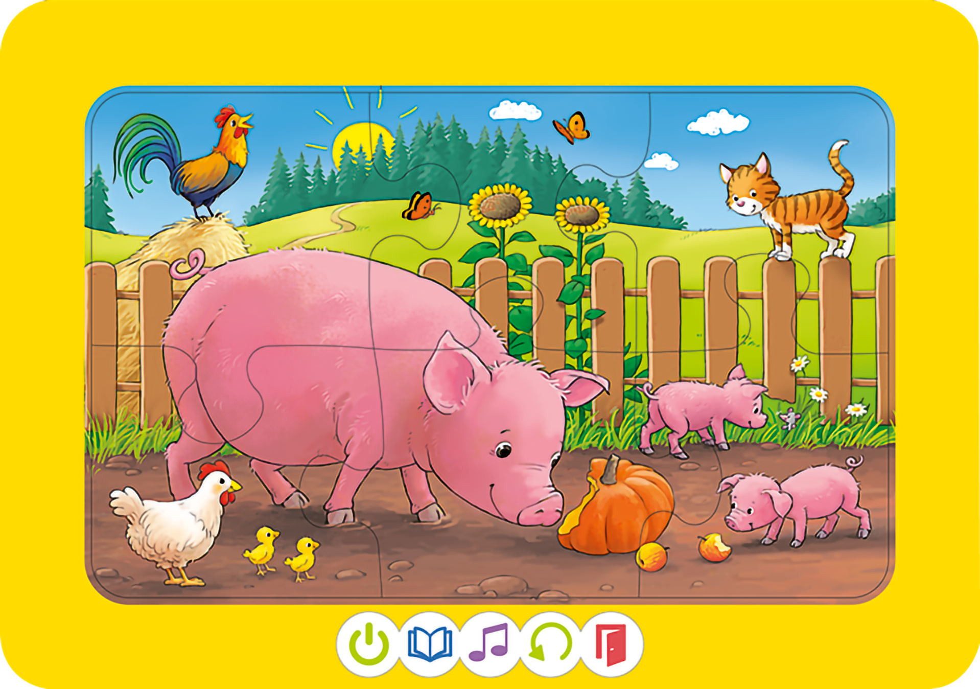 Ravensburger Пазлы 3 x 6 Teile Пазлы tiptoi 3 erste Пазлыs Bauernhoftiere 00229, Пазлыteile