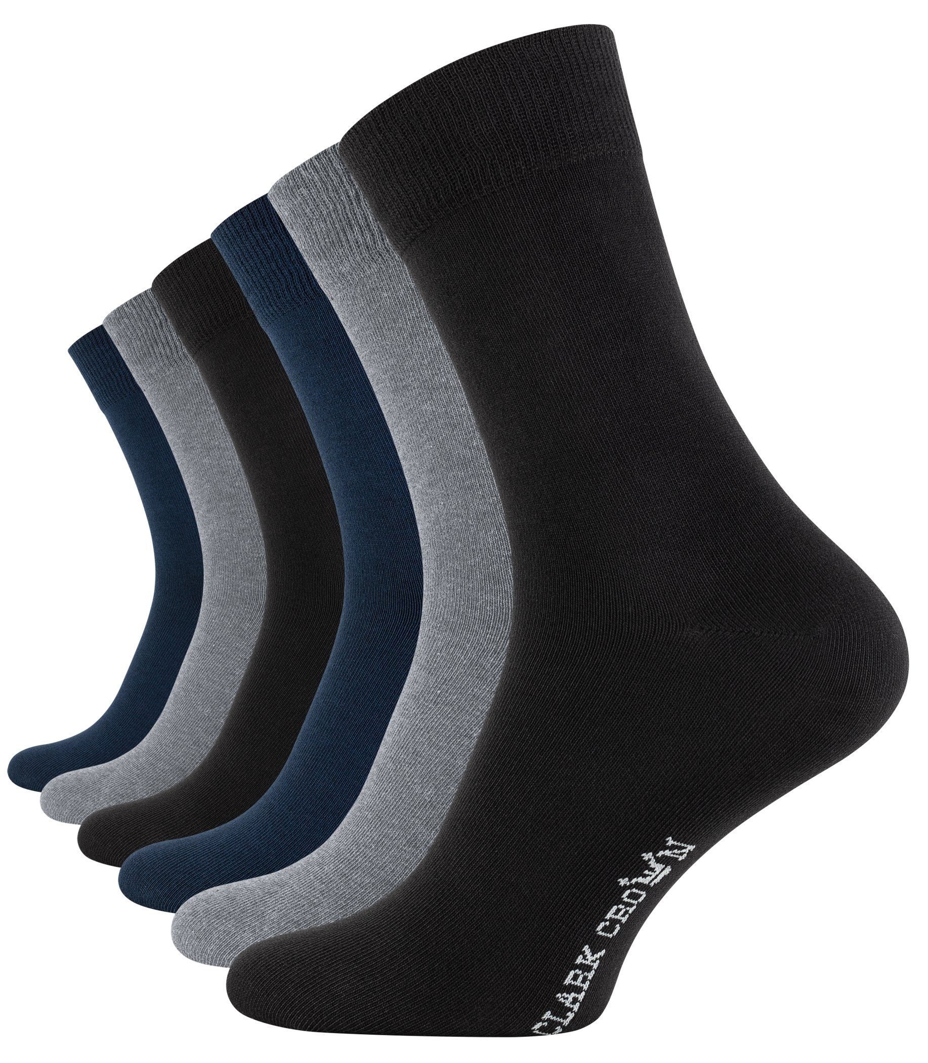 Clark Crown® Socken (6-Paar) in angenehmer Bio-Baumwollqualität