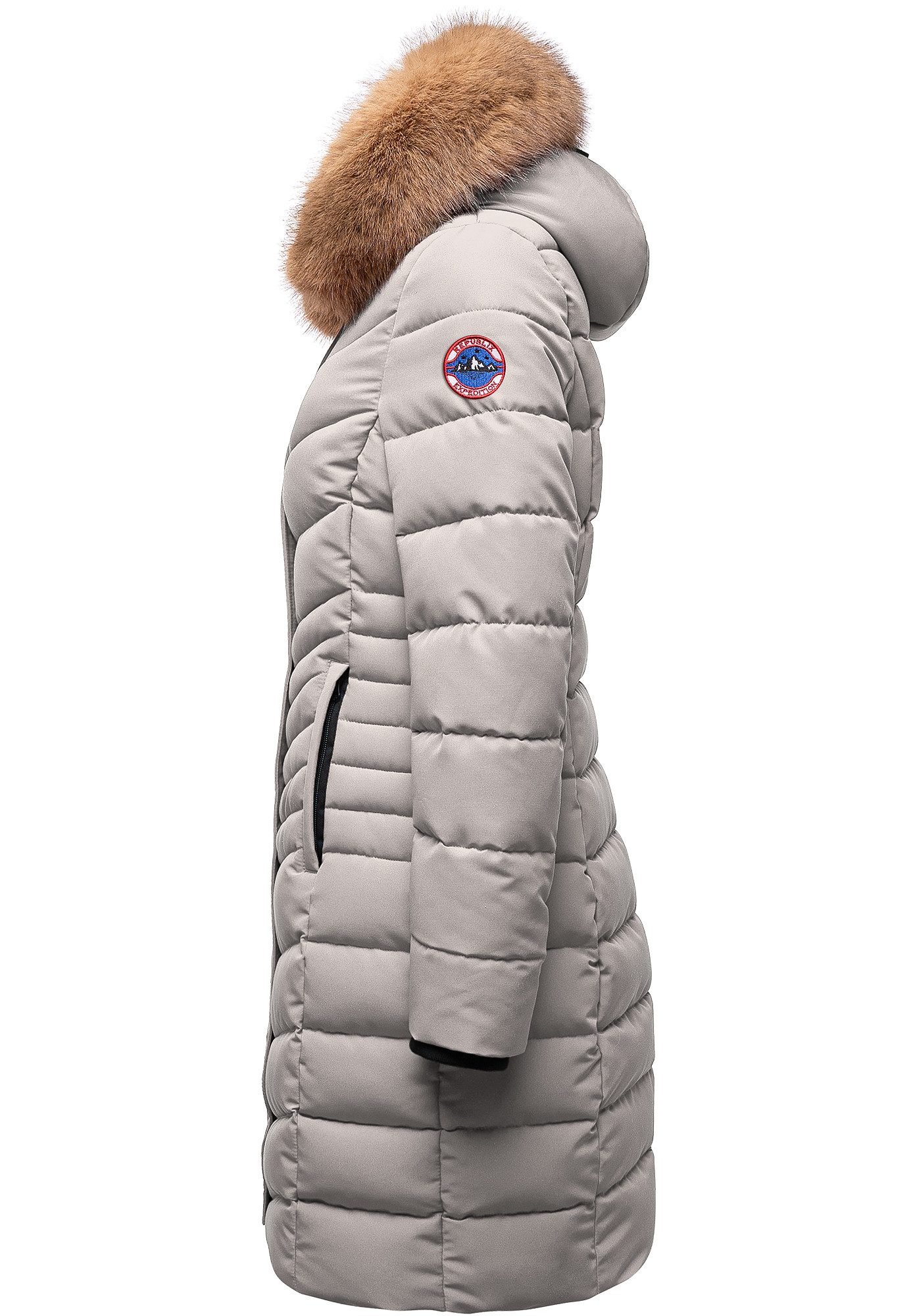 REPUBLIX Winterjacke LUCILLE Damen Gefütterte Dicke Glanz Winter Jacke Mant günstig online kaufen