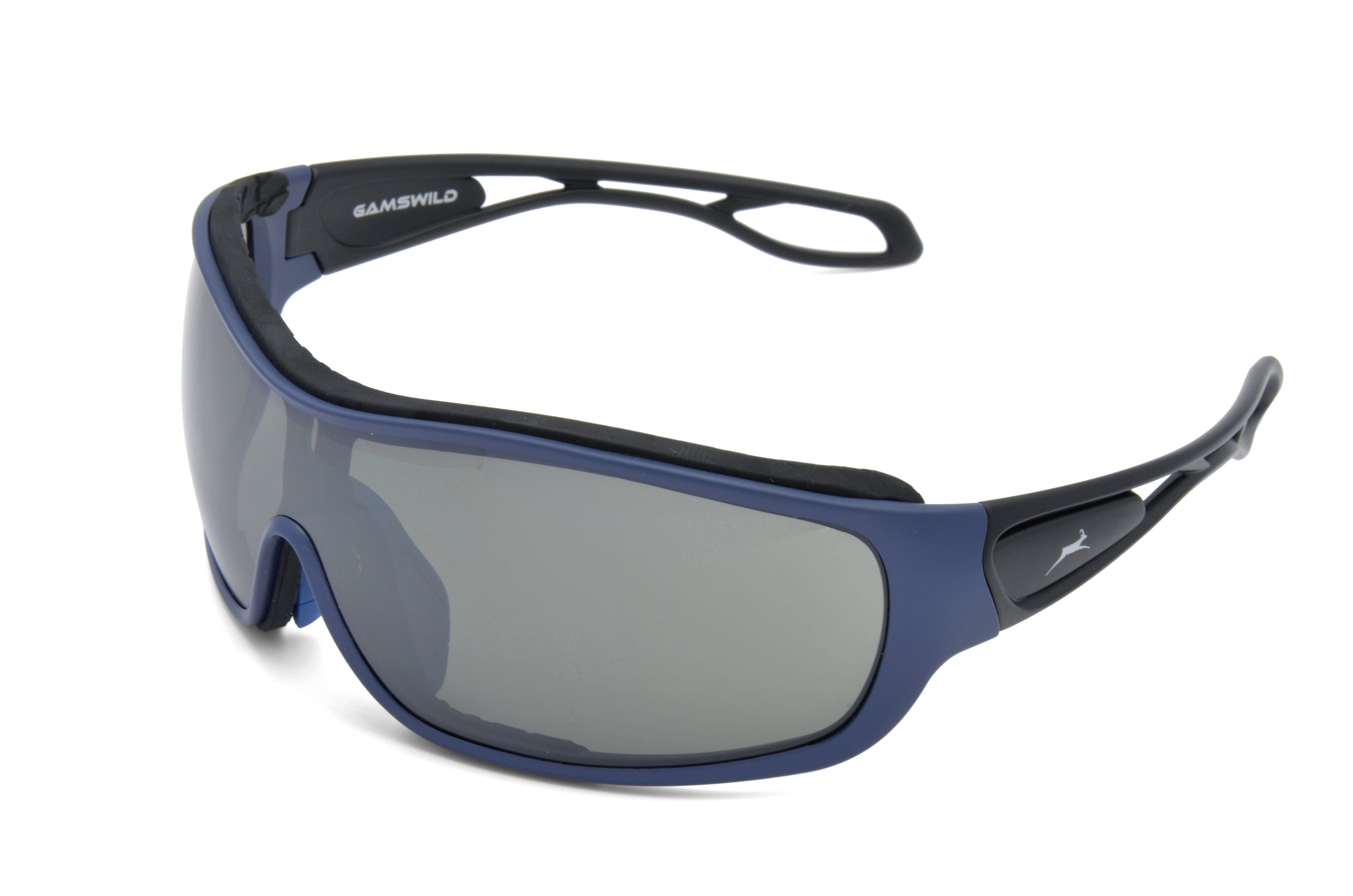 Gamswild Sportbrille »WS3332 Sonnenbrille Damen Herren Fahrradbrille  Skibrille Unisex, blau, rot, weiß«, Einscheibenmodell online kaufen | OTTO
