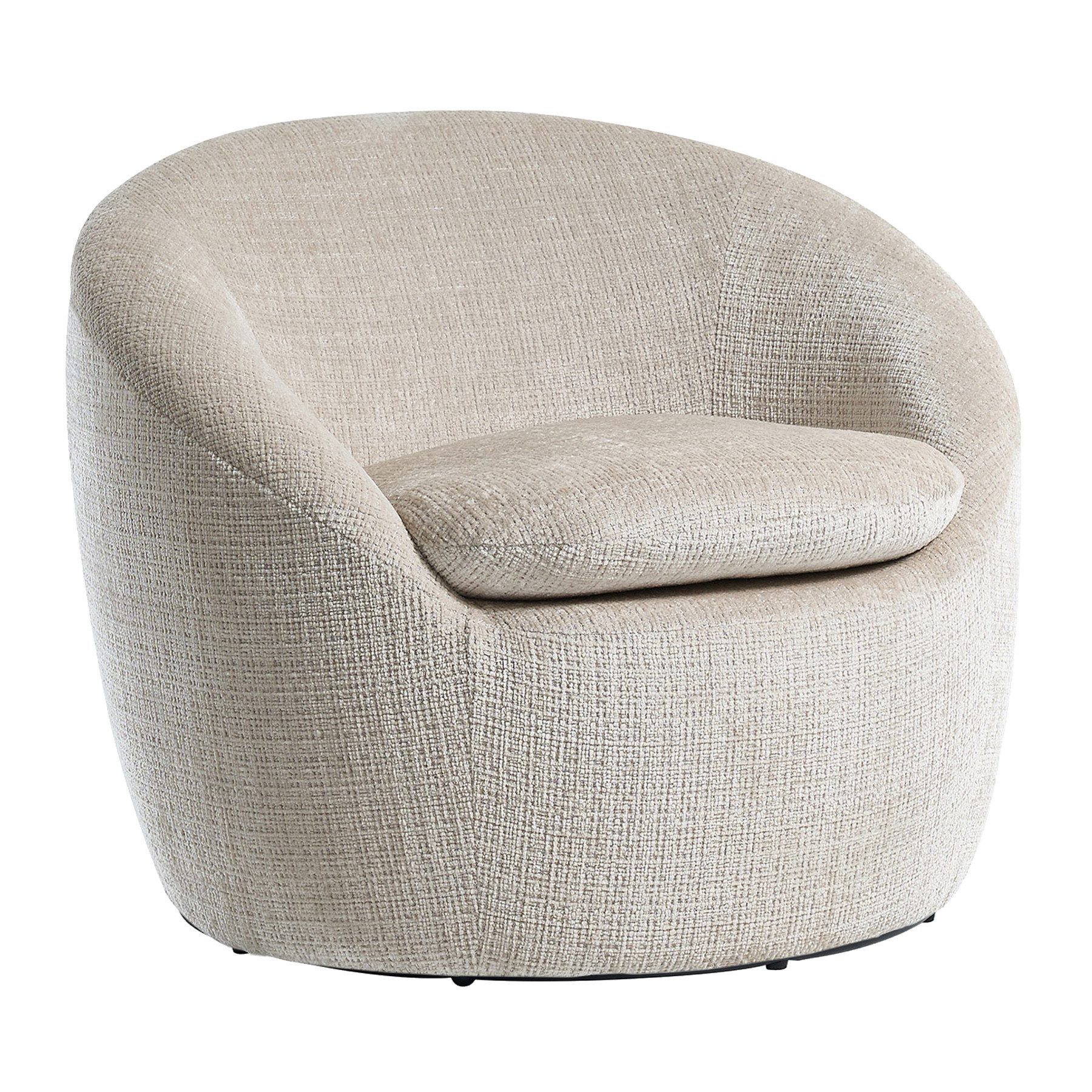 riess-ambiente Drehsessel ALPINE beige - Strukturstoff, 360° drehbar, Armle günstig online kaufen